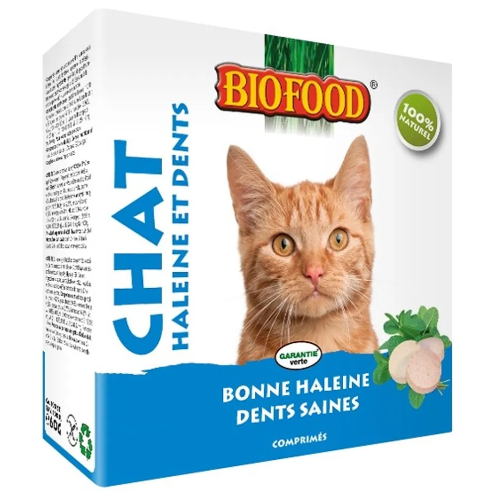 Biofood Katzenatem und Zähne 100 Tabletten