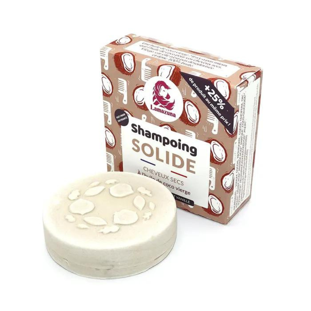 Lamazuna Solid Shampoo Virgin Coconut Oil Torrt hår 70g
