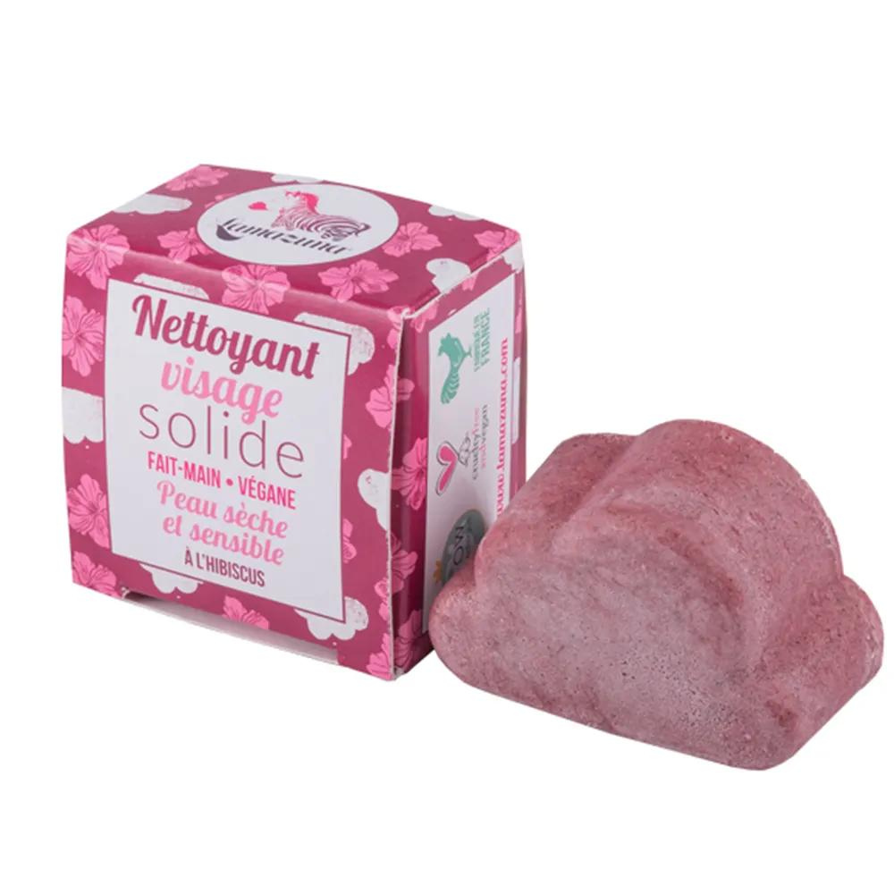 Lamazuna Solid Facial Cleanser Hibiscus Parfume Tør og følsom hud 25g