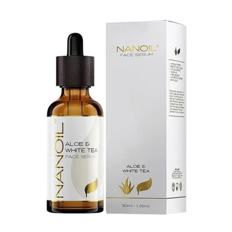 Nanoil Aloe & hvid te ansigtsserum 50 ml