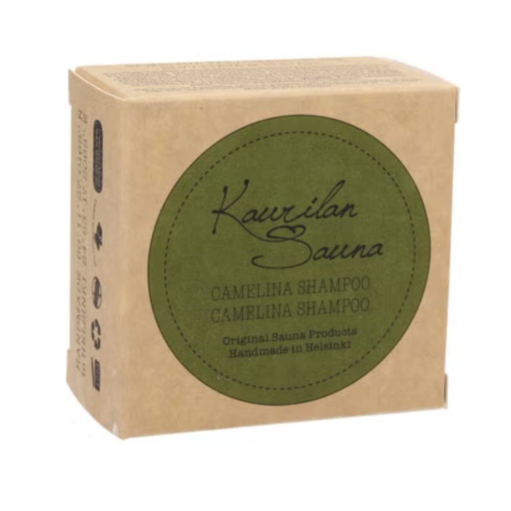 Kaurilan sauna Champú Sólido Camelina Envase de papel (90 g)