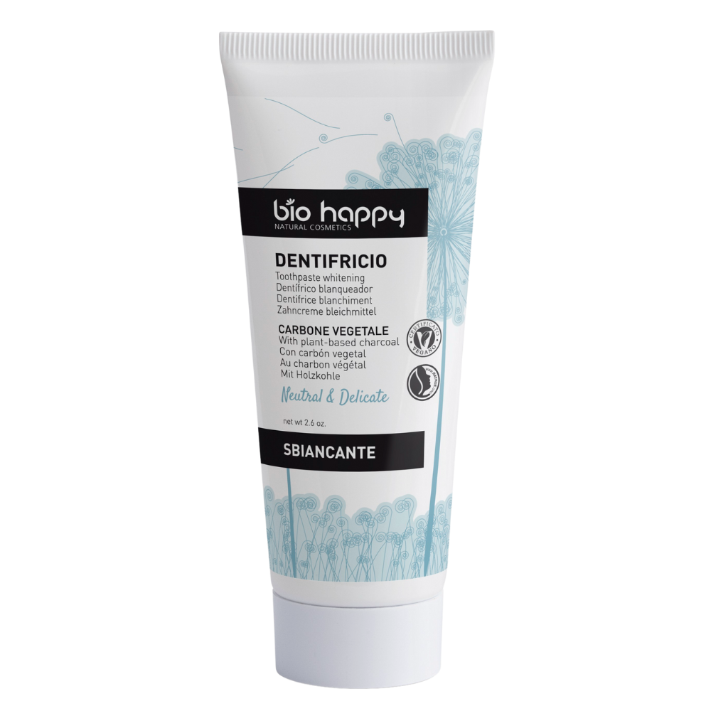 Bio happy Neutralna i delikatna pasta do zębów z węglem drzewnym 75 g