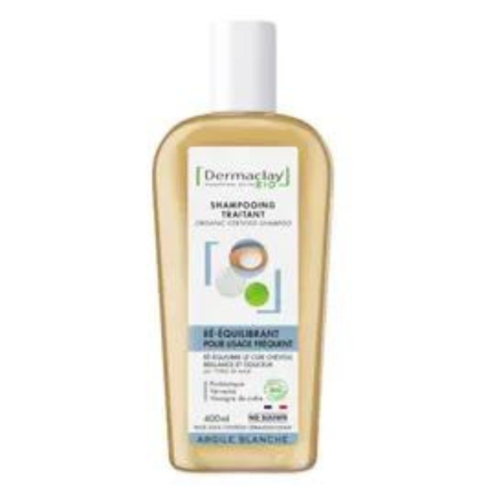 Dermaclay Șampon cu probiotice BIO pentru utilizare frecventă Argilă Albă 400 ml