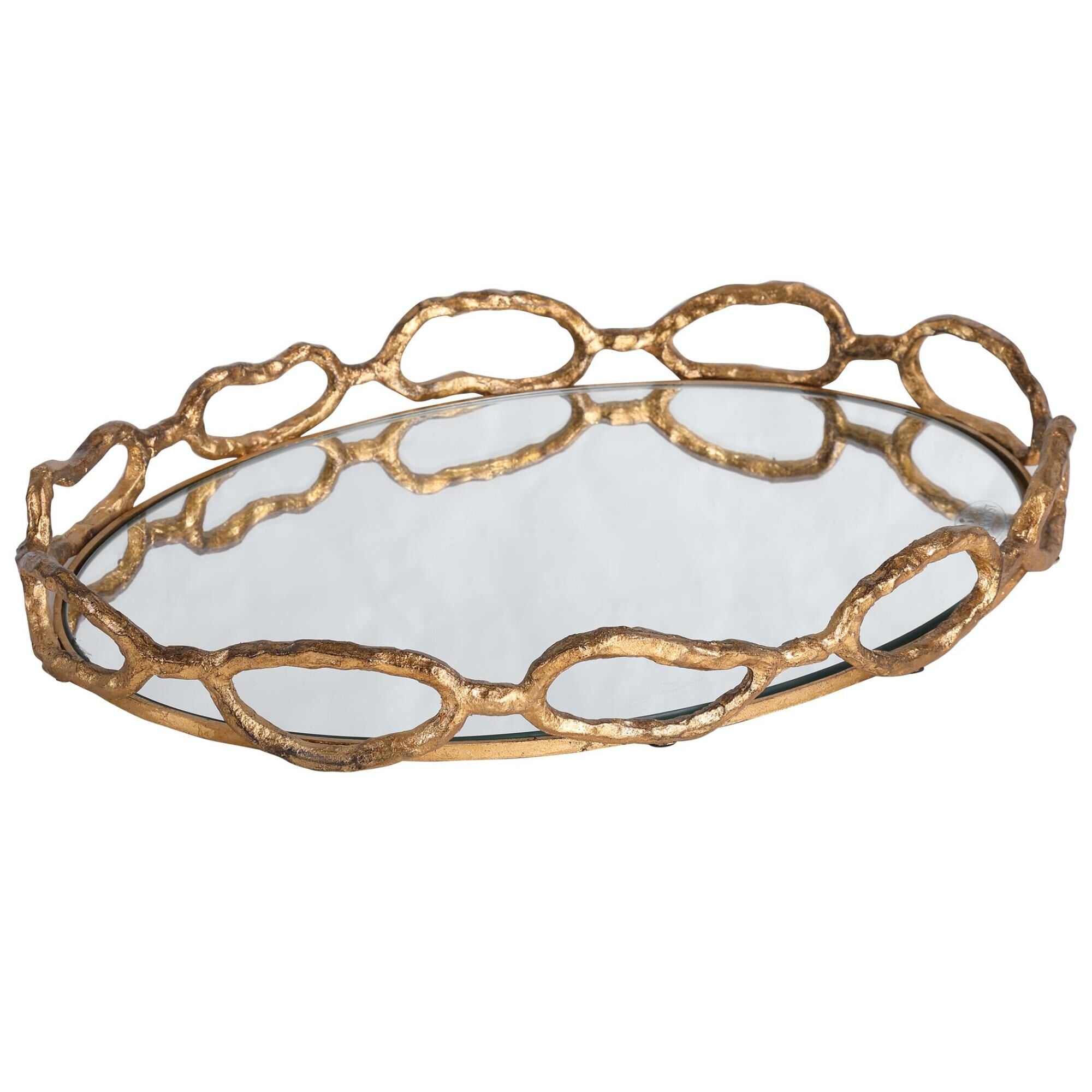 Uttermost Uttermost Cable Chain Mirrored Tray Tray Cable - 17837 - Traditional