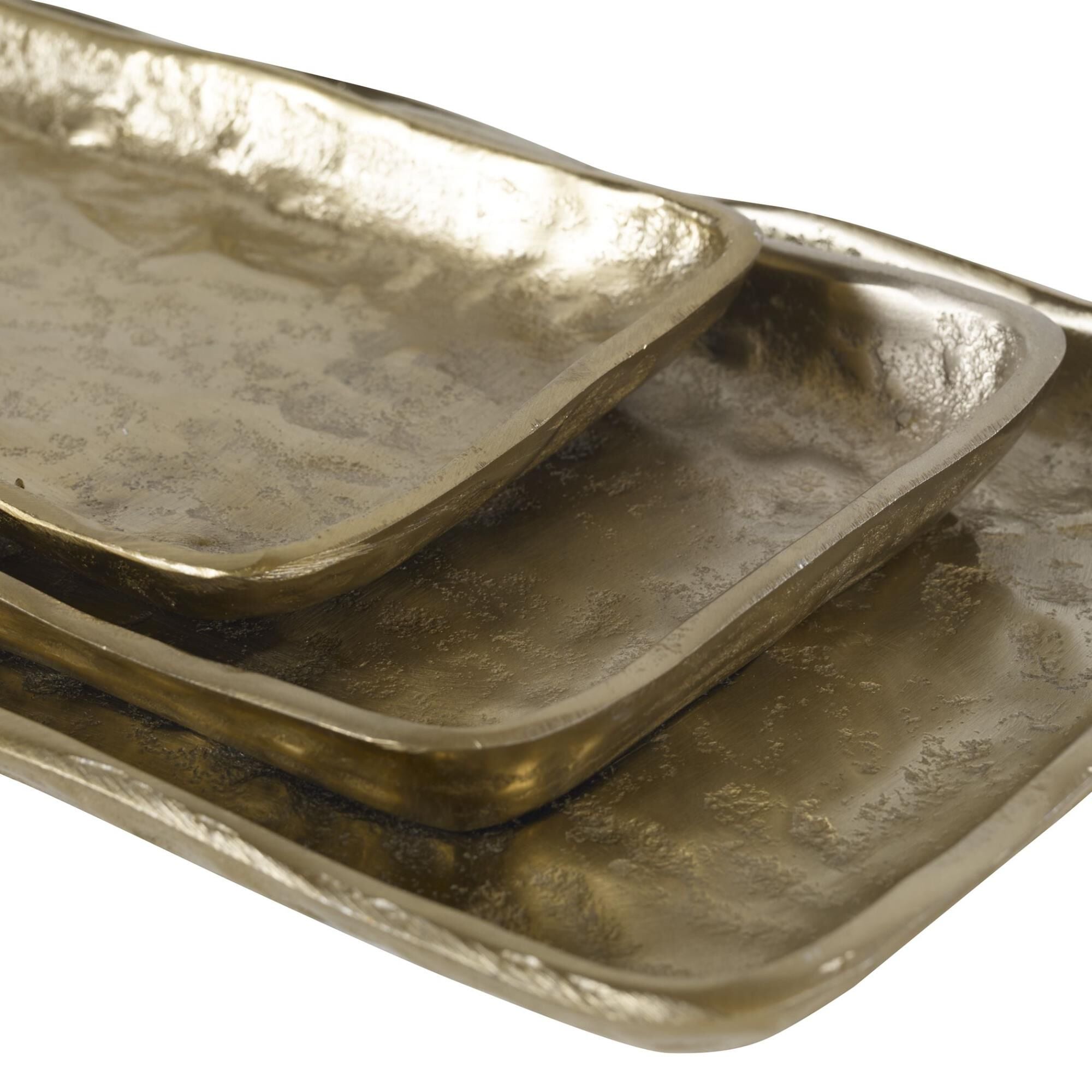 Uttermost Uttermost Artisan Antique Gold Trays, S-3 Tray Artisan - 17989 - Modern Contemporary