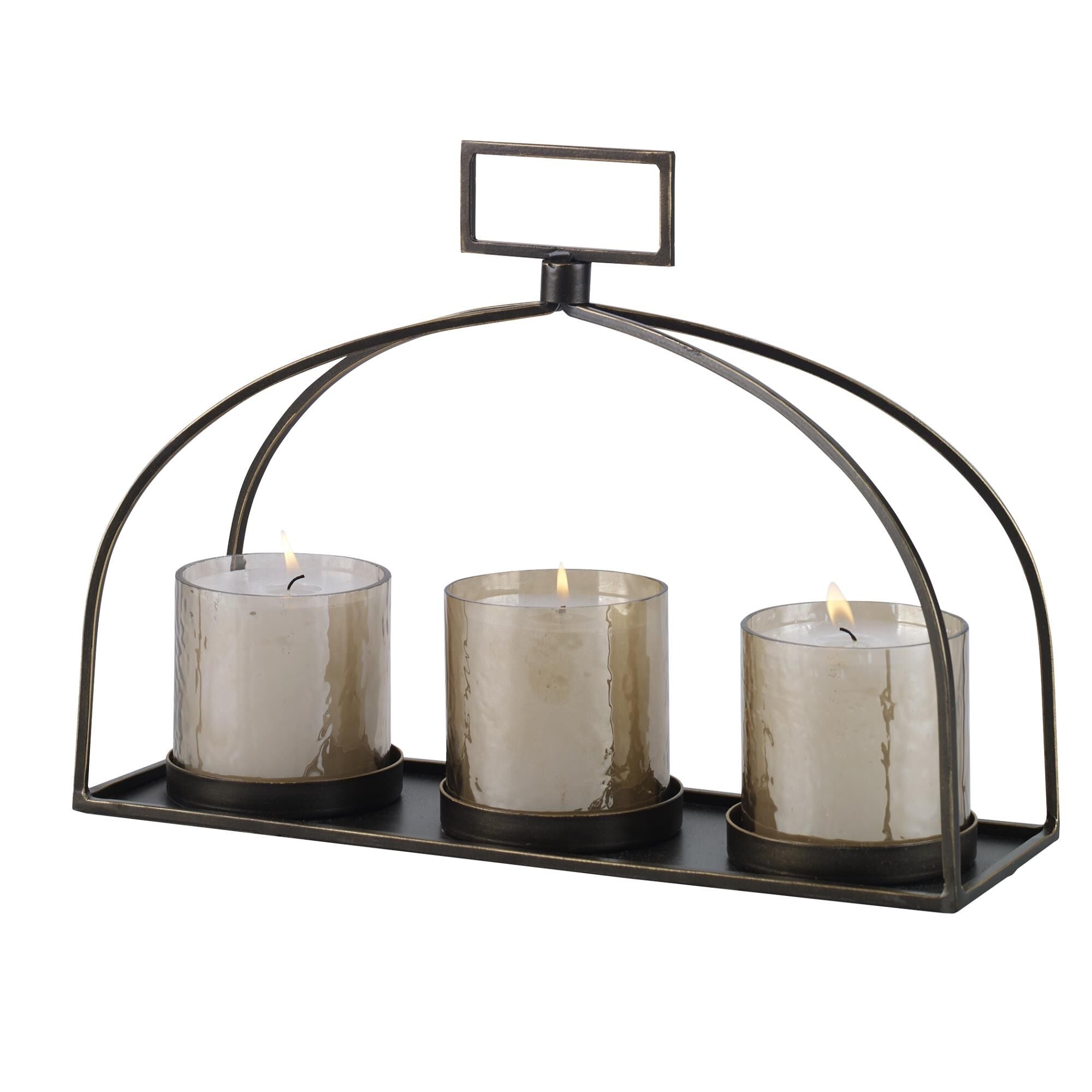 Uttermost Uttermost Riad Triple Candleholder Candle Holder Riad - 18040 - Modern Contemporary