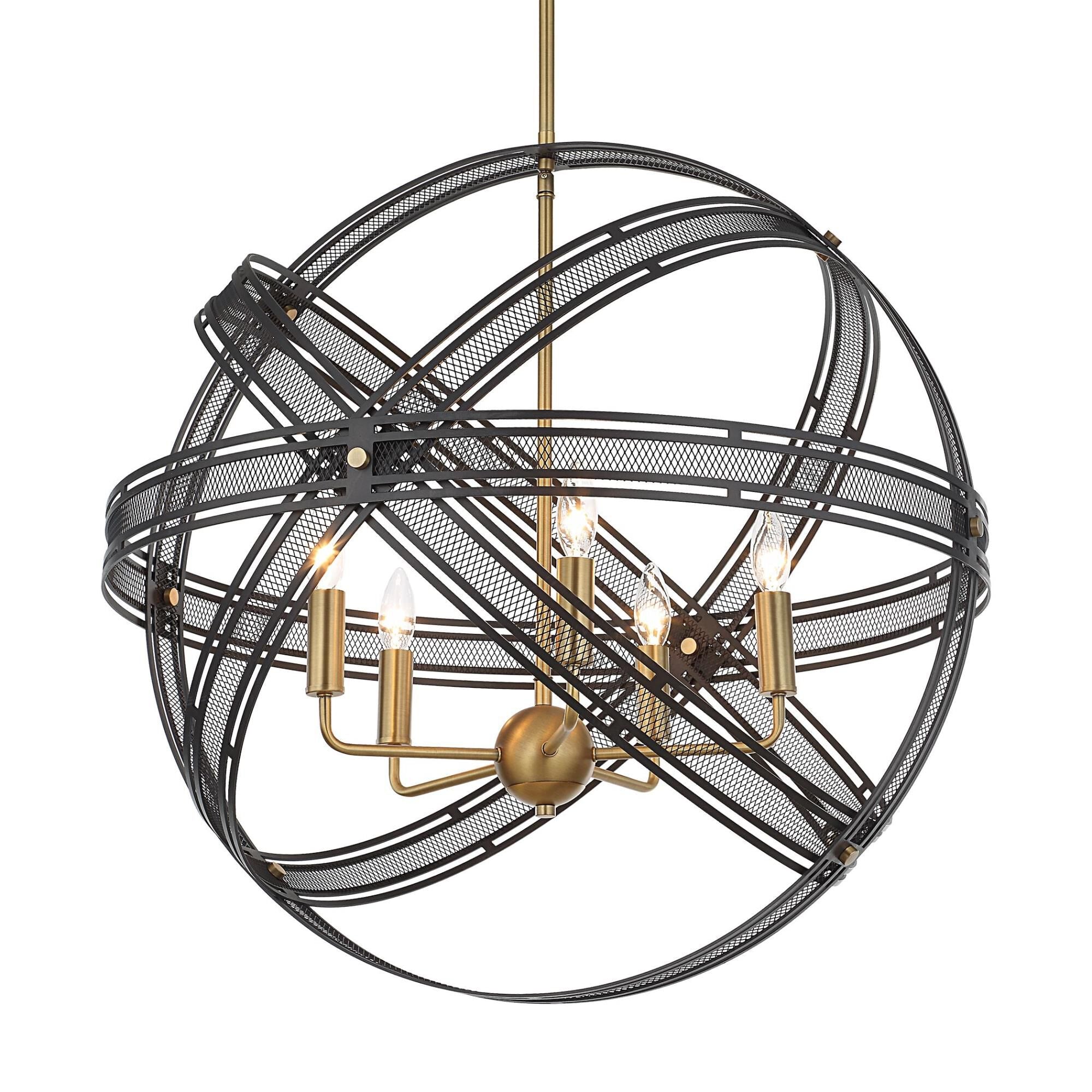 Uttermost Revelation Design Spherical 28 Inch Cage Pendant Spherical - 21606 - Transitional