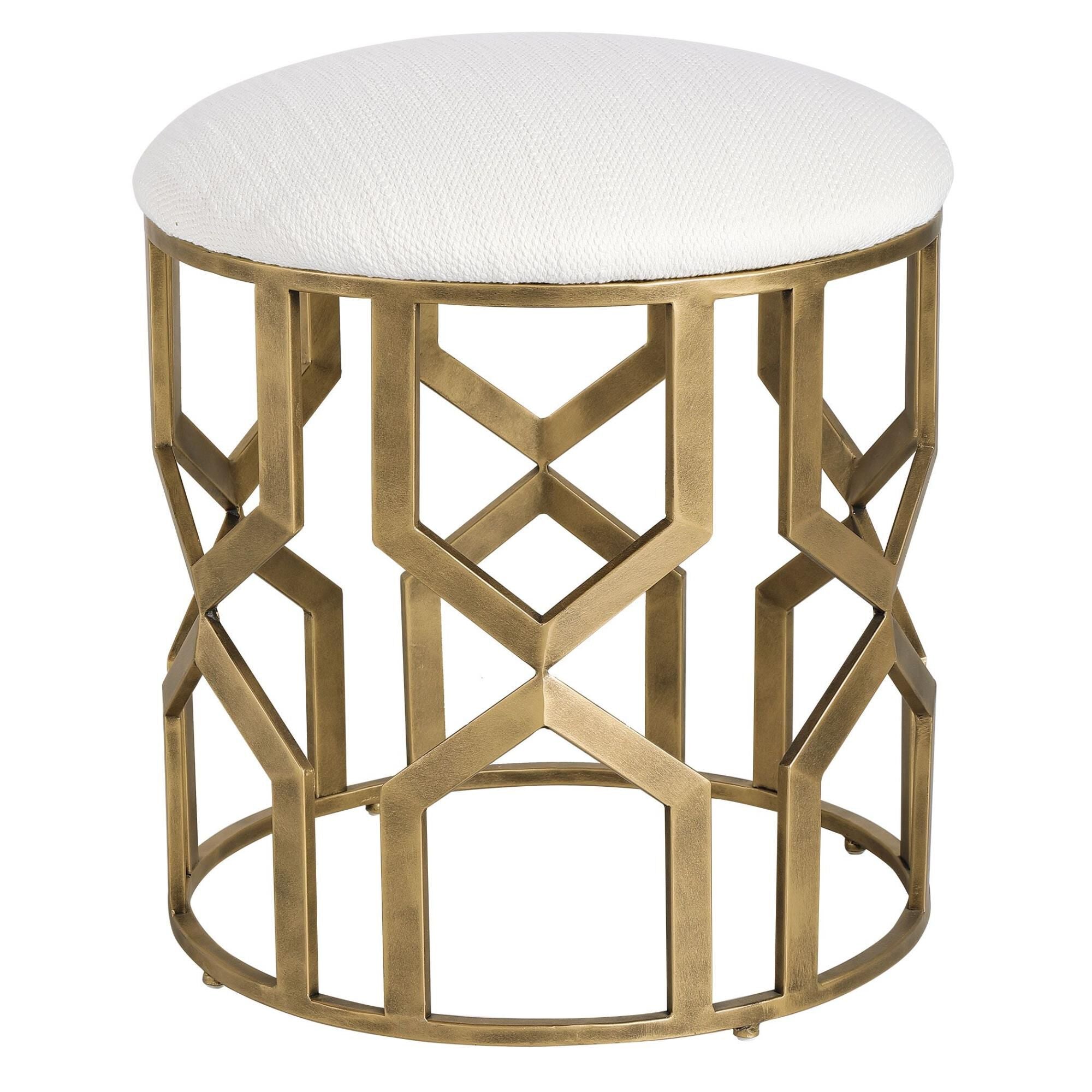Uttermost Trellis Stool Trellis - 23579 - Art Deco
