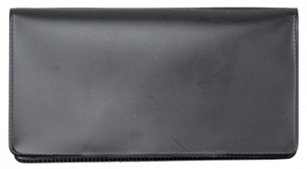 Black Vinyl Checkbook Cover