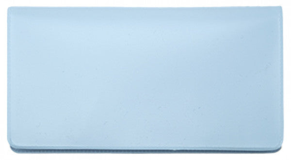 Baby Blue Vinyl Checkbook Cover