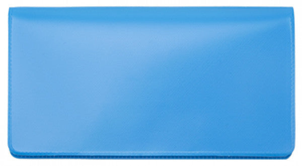 Sky Blue Vinyl Checkbook Cover