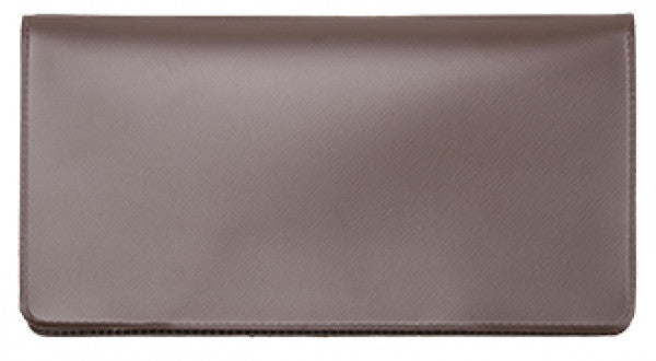 Light Brown Vinyl Checkbook Cover