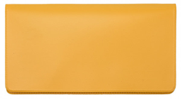 Sunburst Orange Vinyl Checkbook Cover