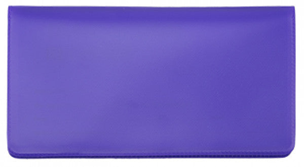 Purple Vinyl Checkbook Cover