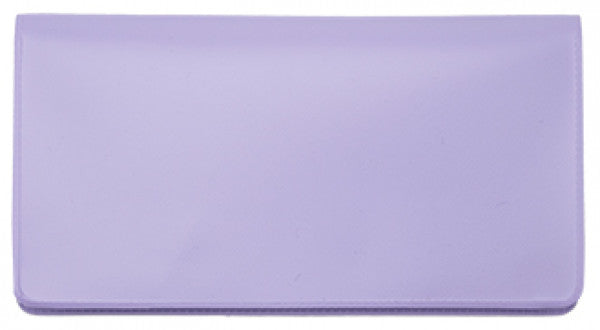 Lavender Vinyl Checkbook Cover