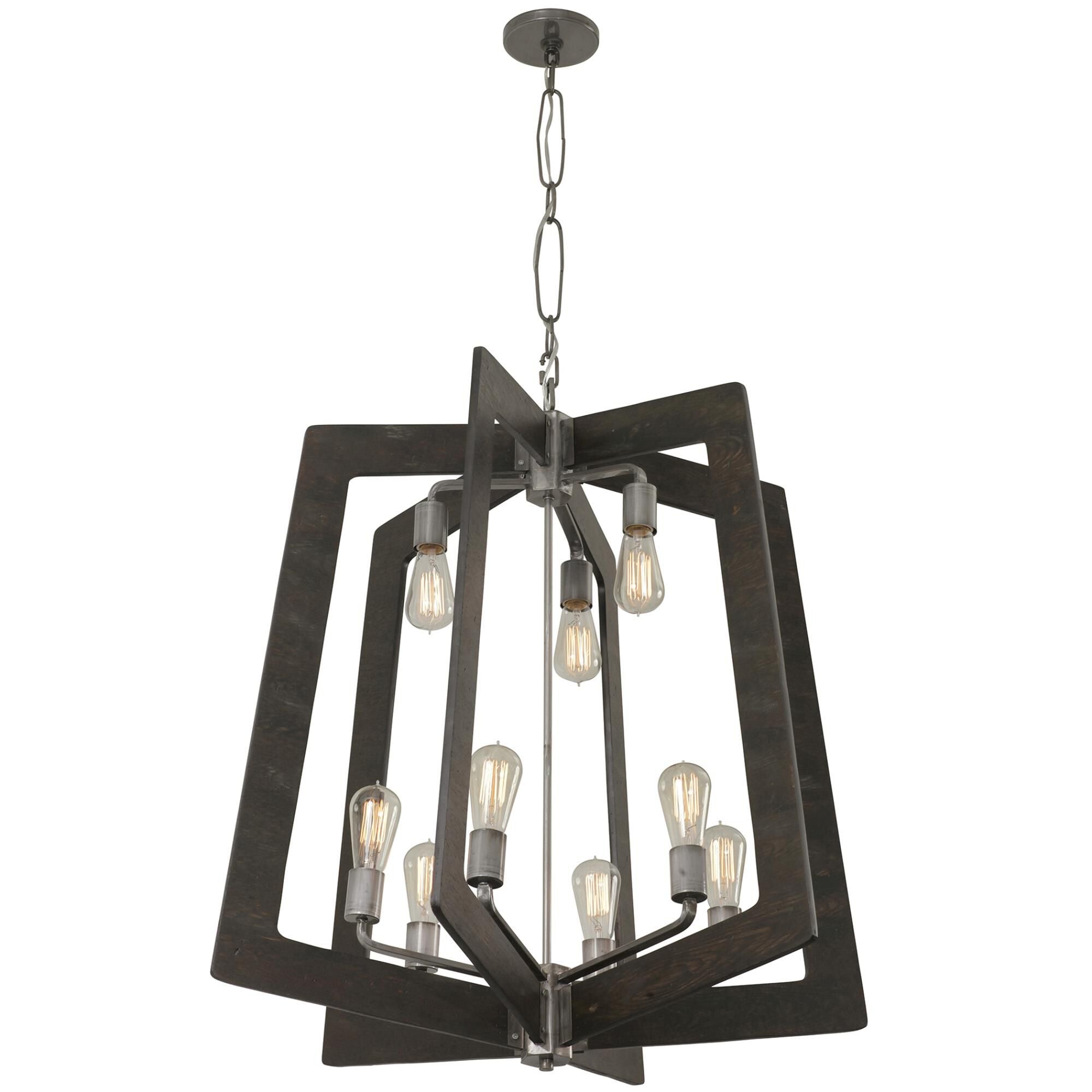 Varaluz Lofty 30 Inch Cage Pendant Lofty - 268C09SL - Restoration-Vintage