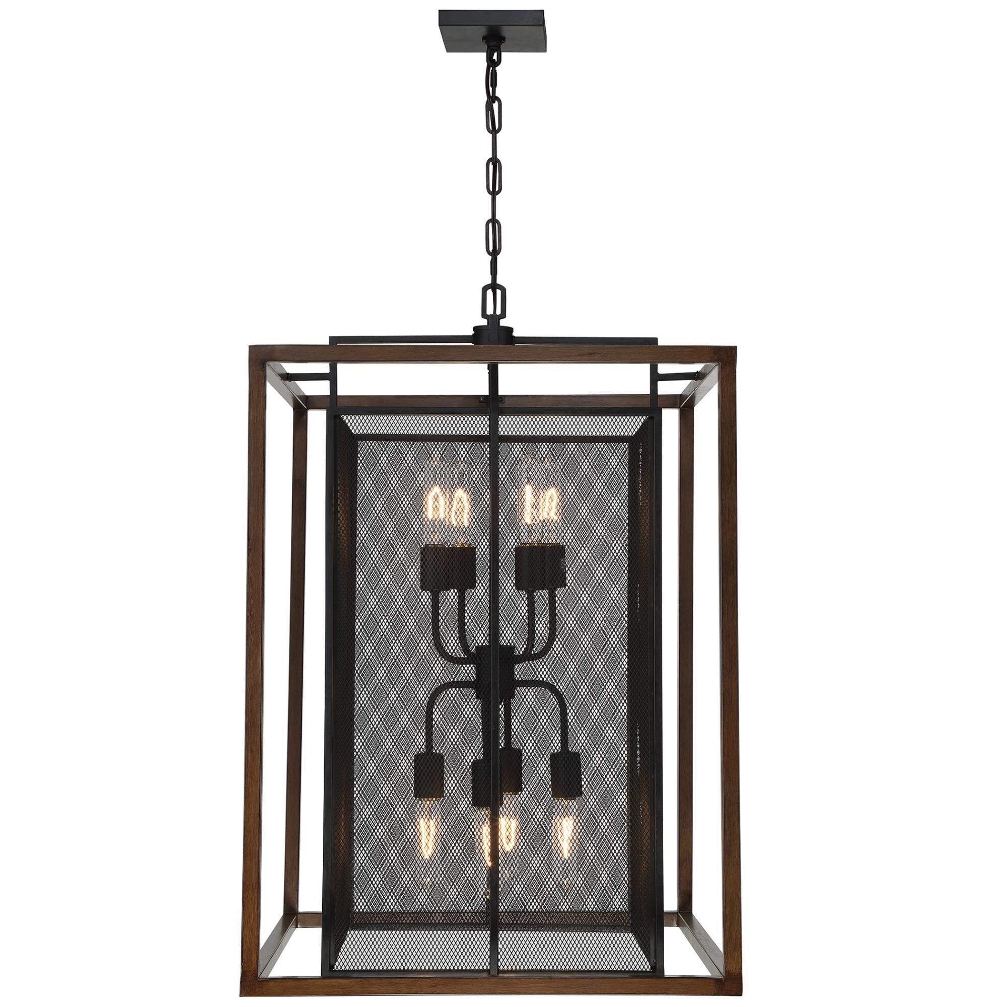 Varaluz Rio Lobo 22 Inch Cage Pendant Rio Lobo - 285P08DOBL - Modern Contemporary