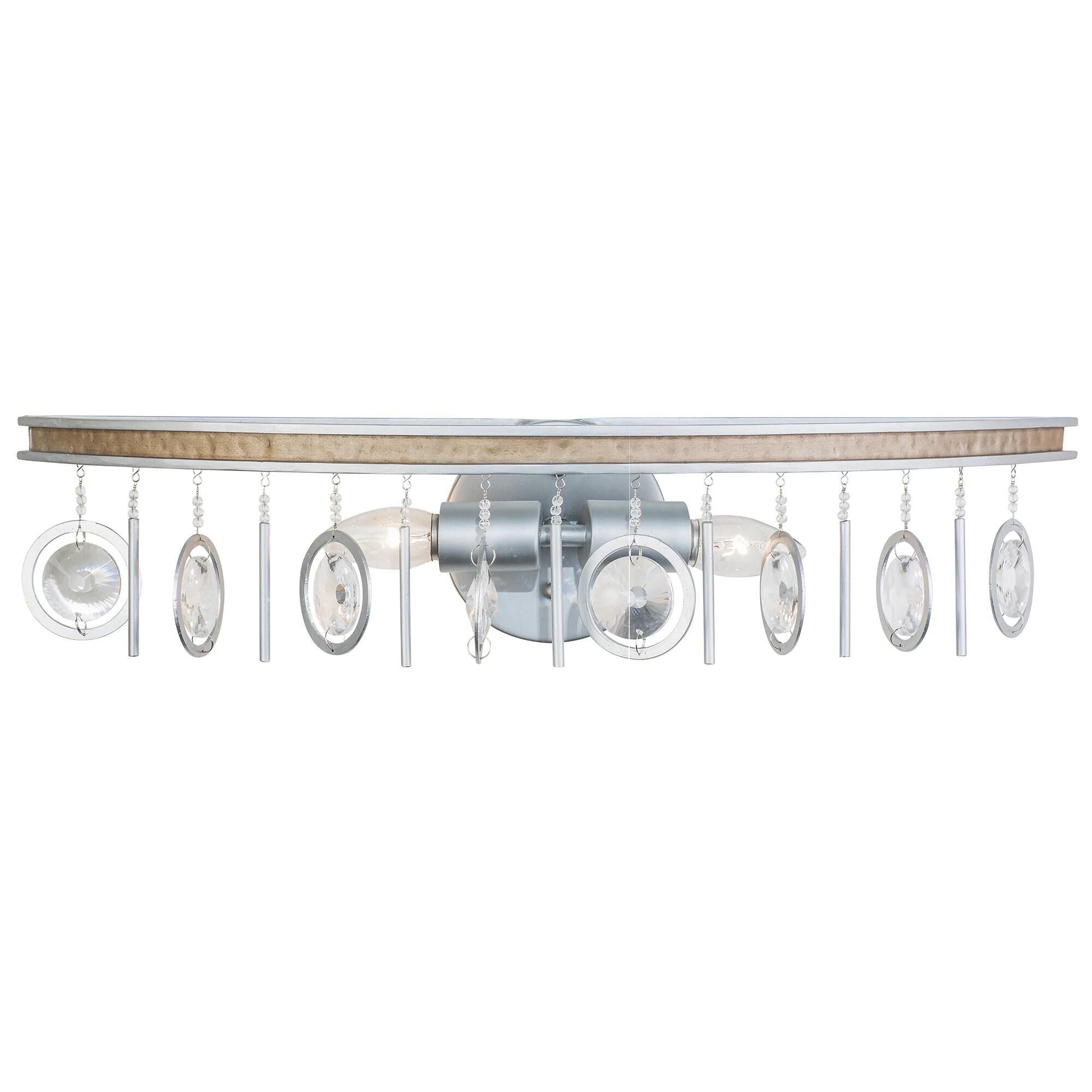 Varaluz Charmed 24 Inch 2 Light Bath Vanity Light Charmed - 296B02SICM - Crystal