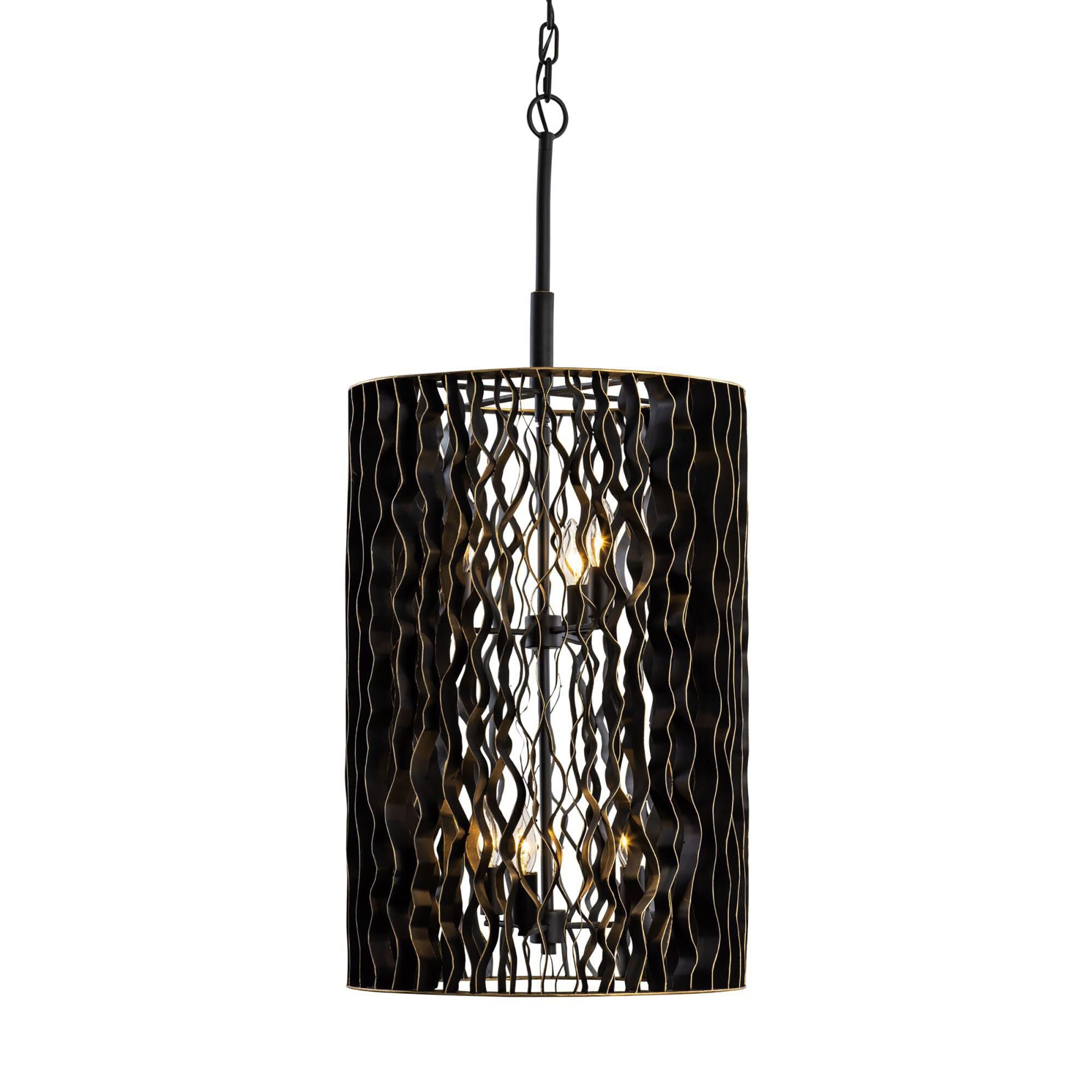 Varaluz Estela 16 Inch Cage Pendant Estela - 380F06MBFG - Art Deco
