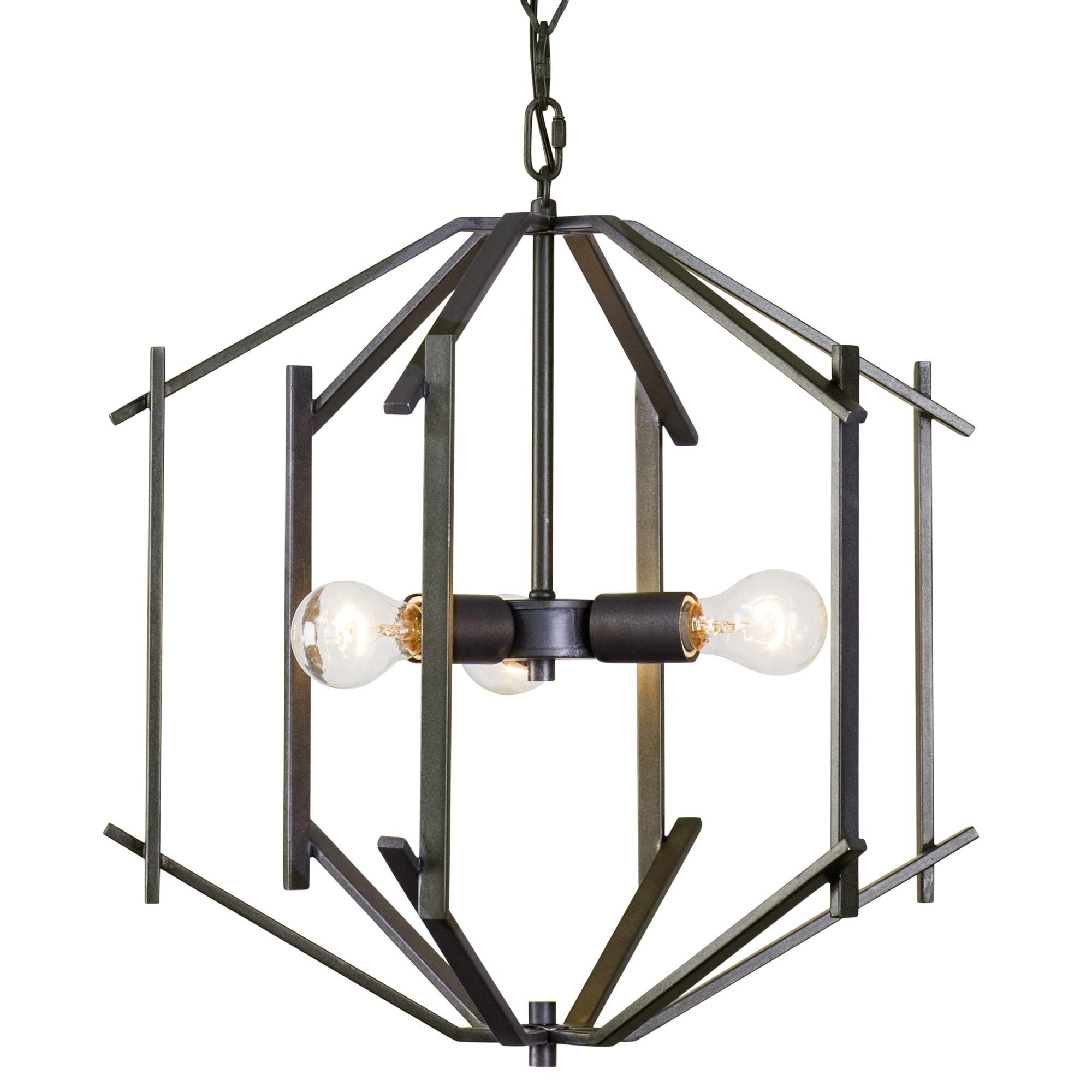 Varaluz Offset 18 Inch Cage Pendant Offset - 611610 - Modern Contemporary