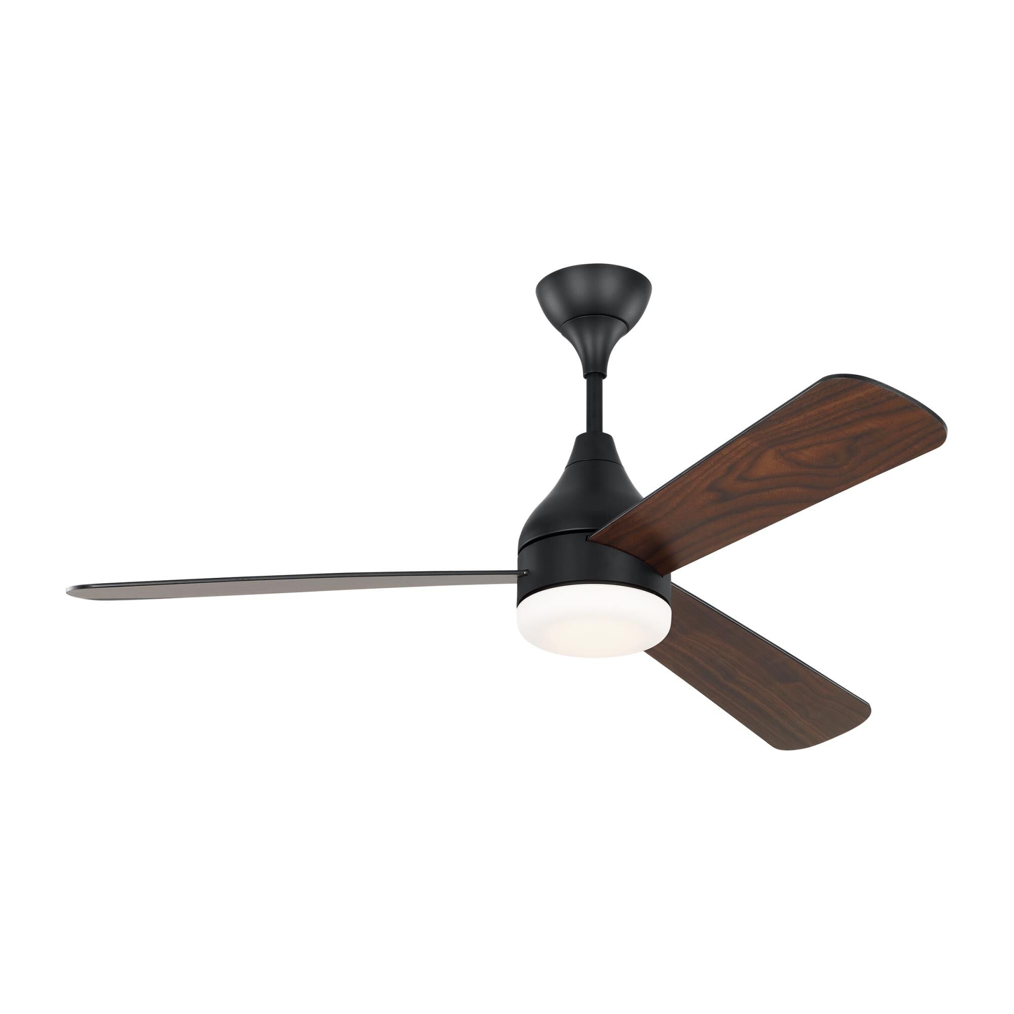 Visual Comfort Fan Collection Barbara Barry Streaming Smart 52 Inch Ceiling Fan with Light Kit Streaming Smart - 3STMSM52MBKD - Modern Contemporary