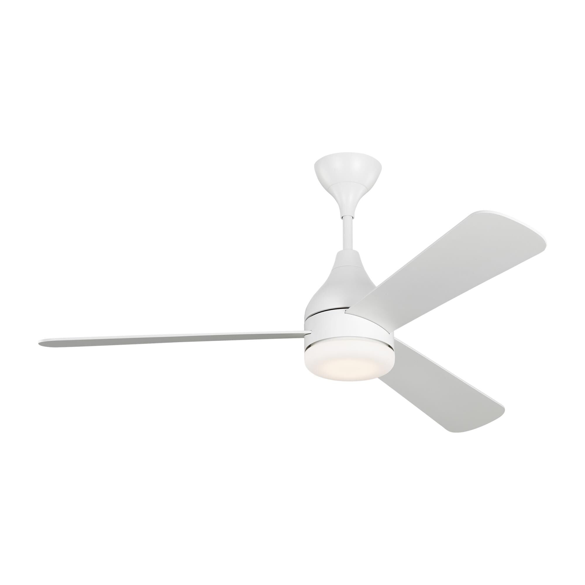 Visual Comfort Fan Collection Barbara Barry Streaming Smart 52 Inch Ceiling Fan with Light Kit Streaming Smart - 3STMSM52RZWD - Modern Contemporary