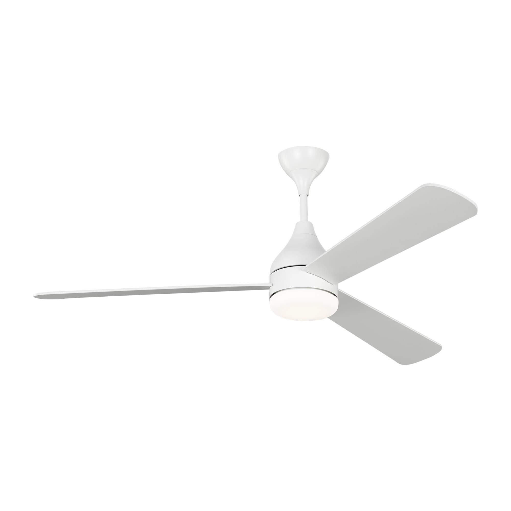 Visual Comfort Fan Collection Barbara Barry Streaming Smart 60 Inch Ceiling Fan with Light Kit Streaming Smart - 3STMSM60RZWD - Modern Contemporary