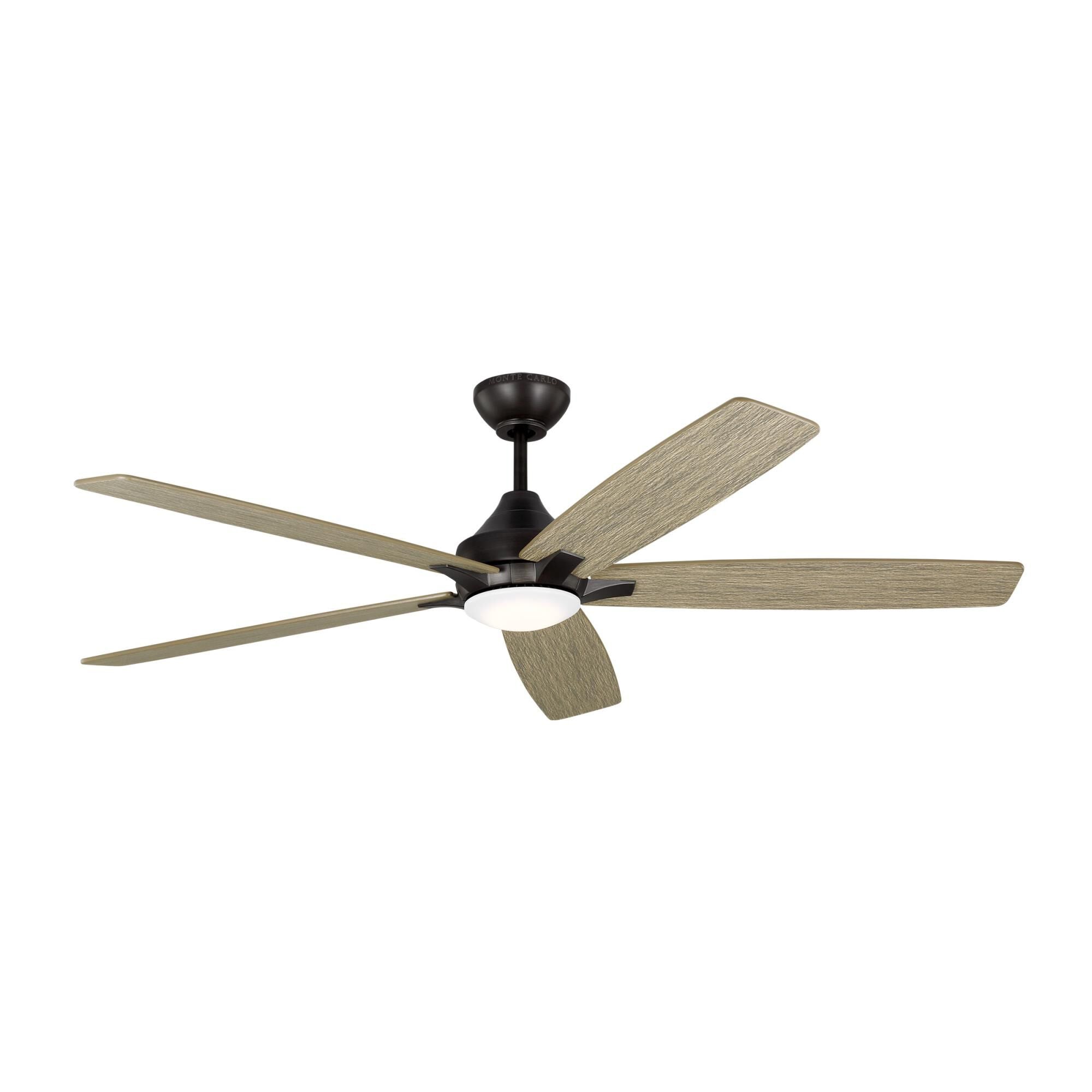 Generation Lighting Lowden Smart 60 Inch Ceiling Fan with Light Kit Lowden Smart - 5LWDSM60AGPD - Transitional