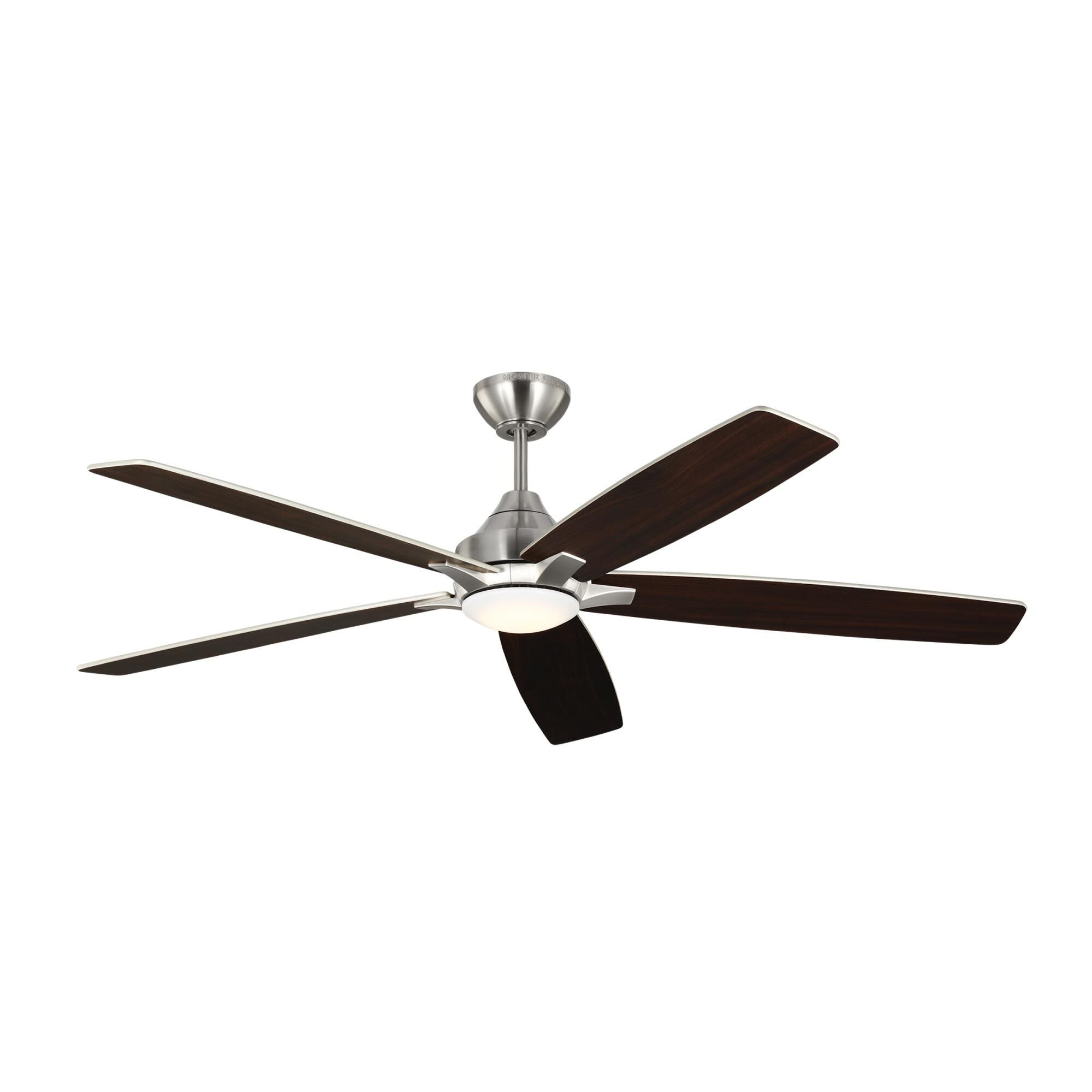 Generation Lighting Lowden Smart 60 Inch Ceiling Fan with Light Kit Lowden Smart - 5LWDSM60BSD - Transitional