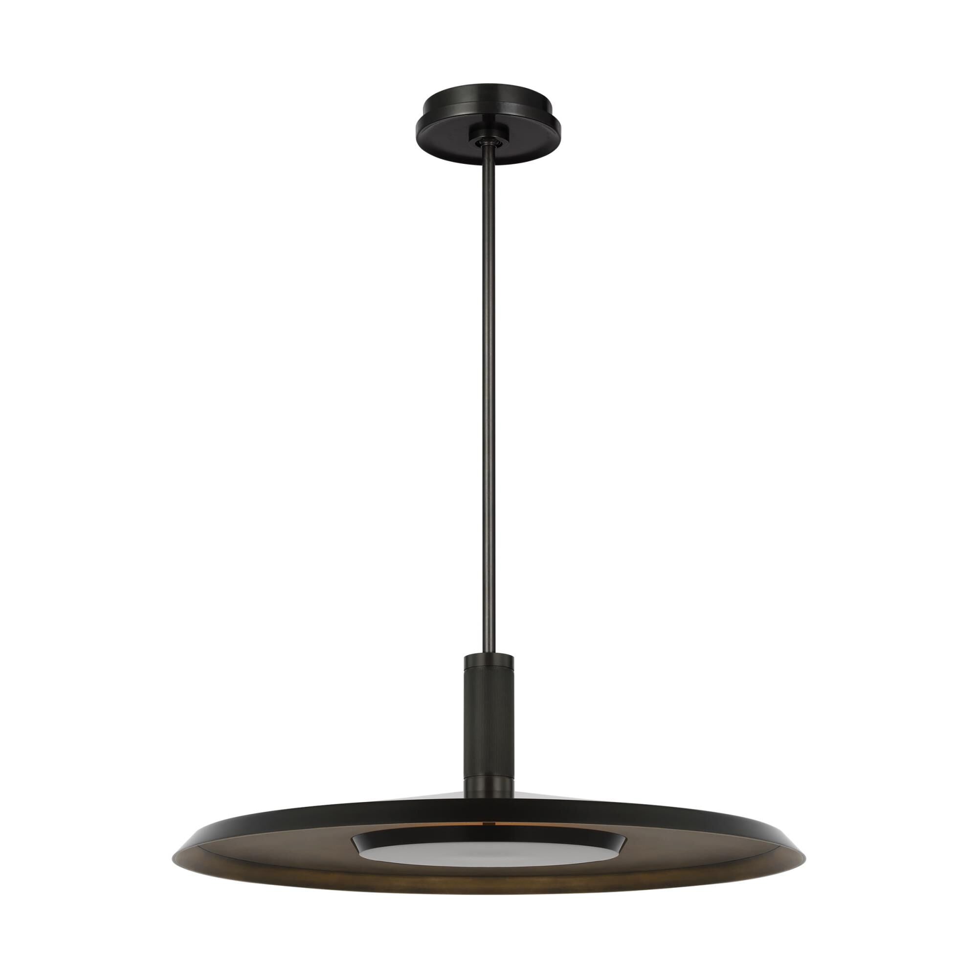 Visual Comfort Modern Collection Avroko Saucer 24 Inch Large Pendant Saucer - AKPD17127BZ-DB - Modern Contemporary