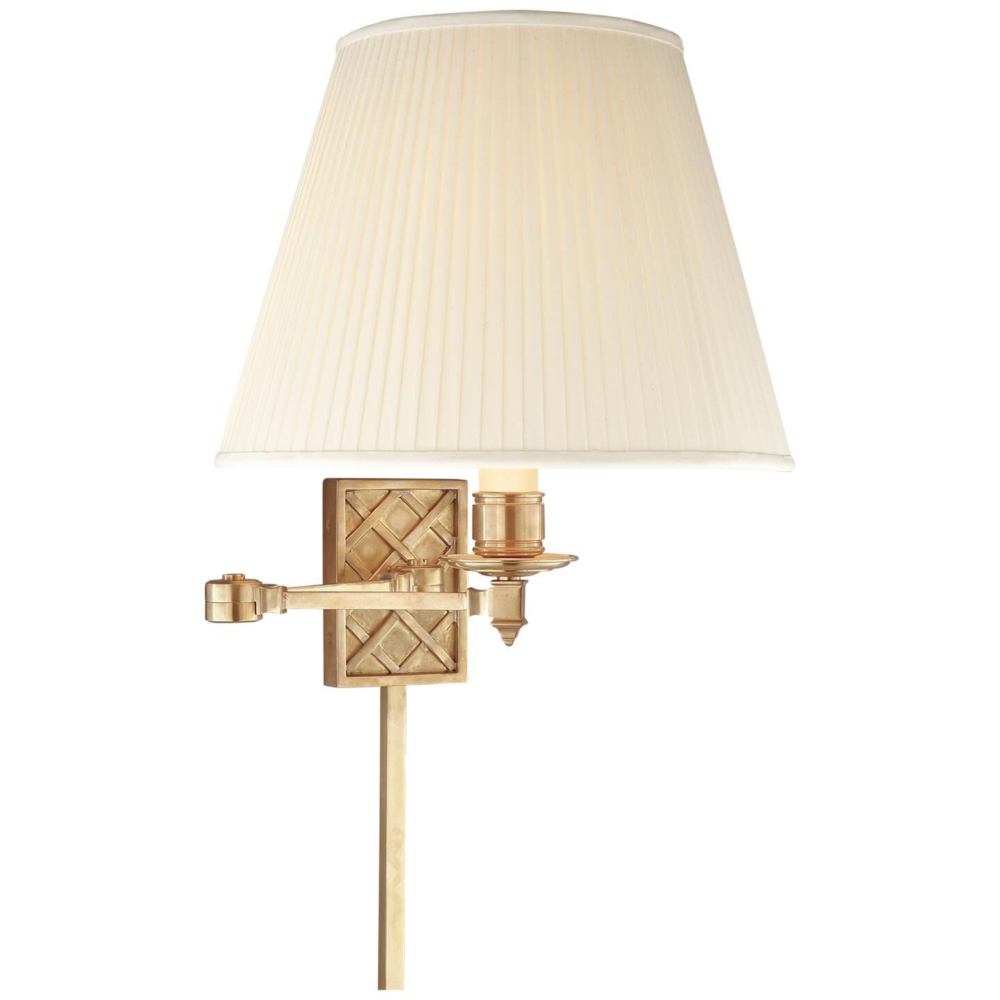 Visual Comfort Signature Collection Alexa Hampton Gene Wall Swing Lamp Gene - AH 2012NB-S - Traditional