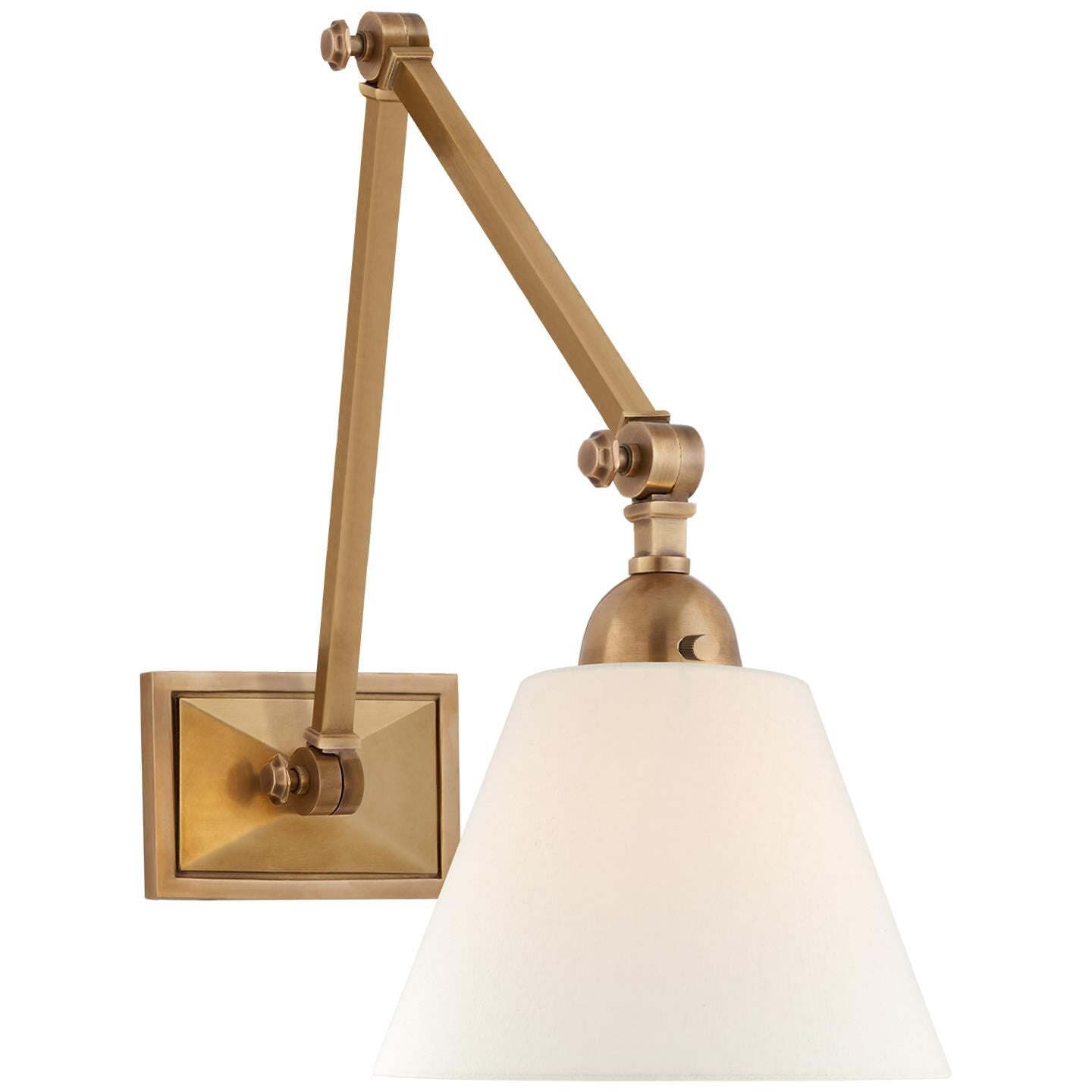 Visual Comfort Signature Collection Alexa Hampton Jane Wall Swing Lamp Jane - AH 2330HAB-L - Traditional