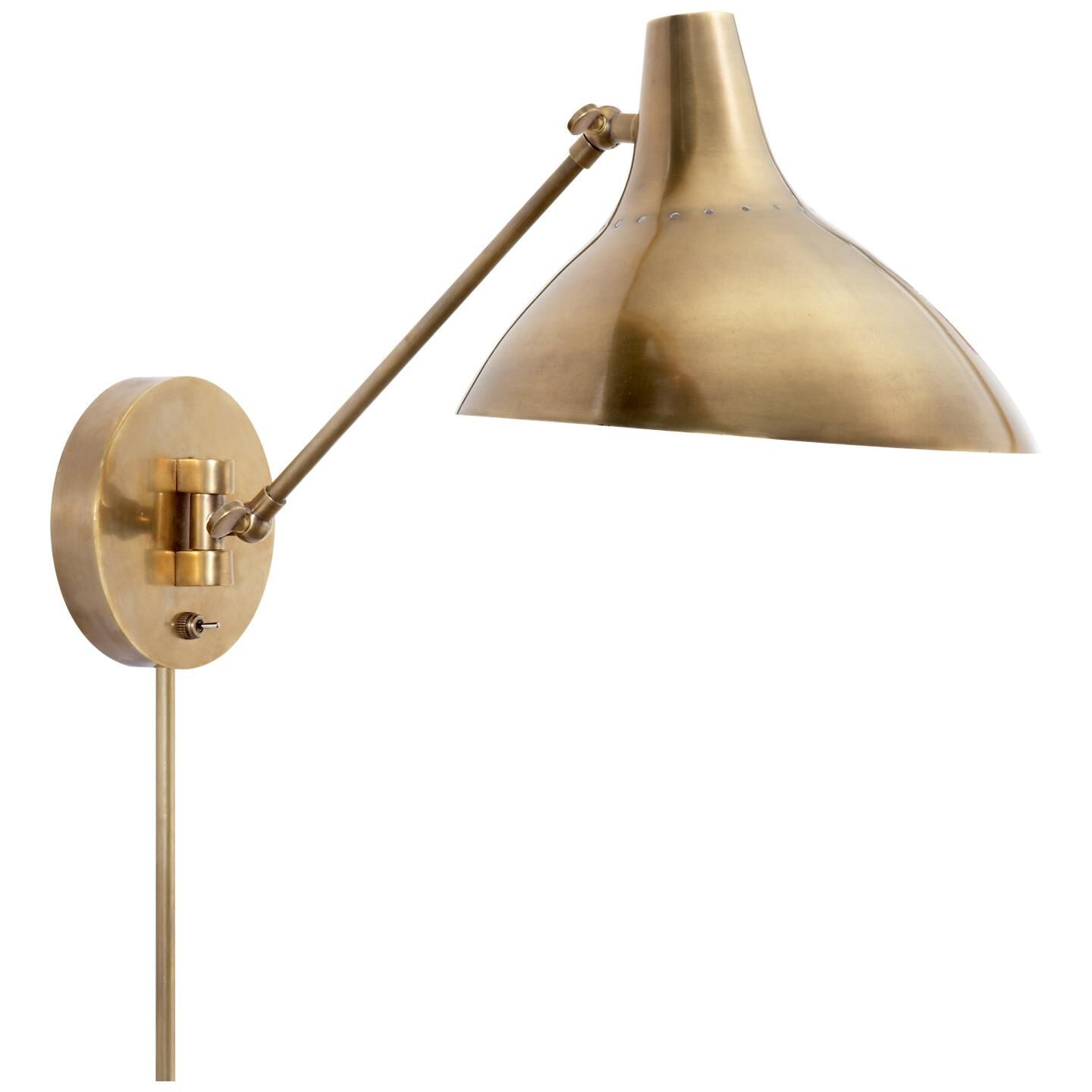 Visual Comfort Signature Collection AERIN Charlton Wall Swing Lamp Charlton - ARN 2006HAB - Mid-Century Modern