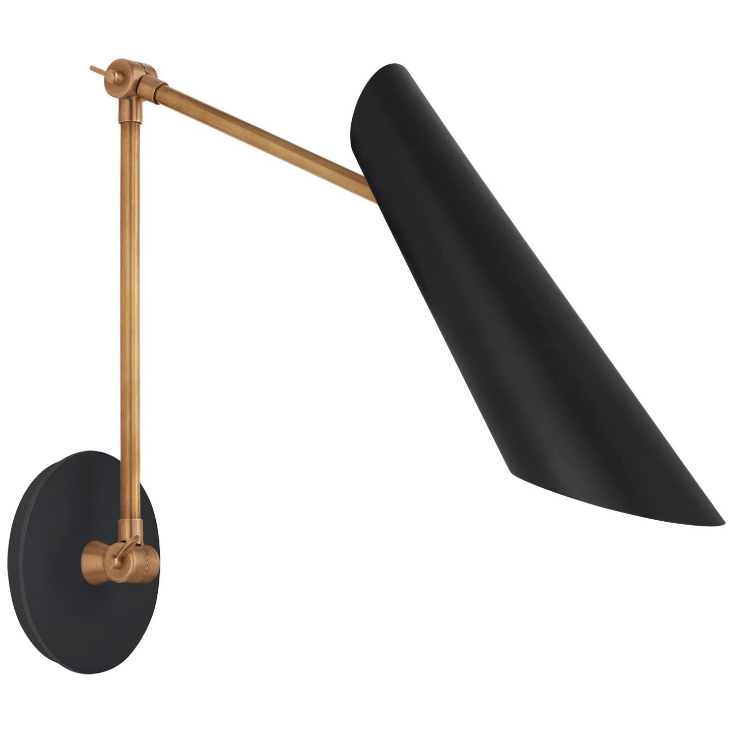 Visual Comfort Signature Collection AERIN Franca LED Wall Swing Lamp Franca - ARN 2411HAB-BLK - Mid-Century Modern