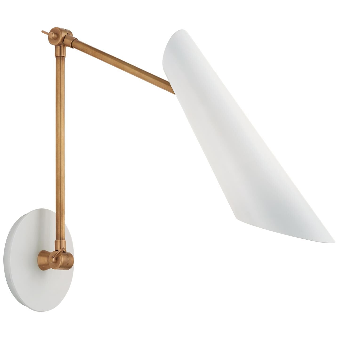 Visual Comfort Signature Collection AERIN Franca LED Wall Swing Lamp Franca - ARN 2411HAB-WHT - Mid-Century Modern