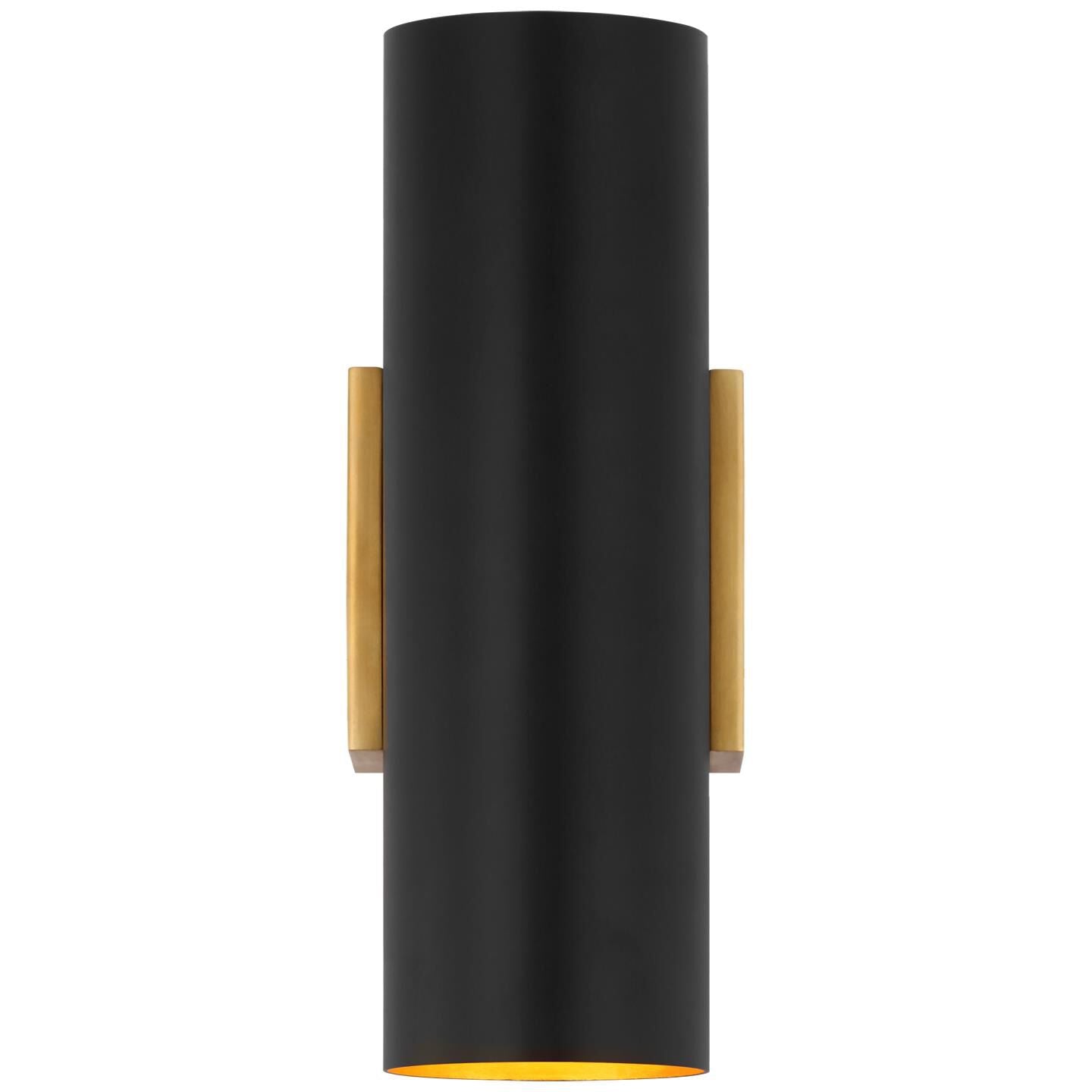 Visual Comfort Signature Collection AERIN Nella 11 Inch LED Wall Sconce Nella - ARN 2440HAB-BLK - Art Deco