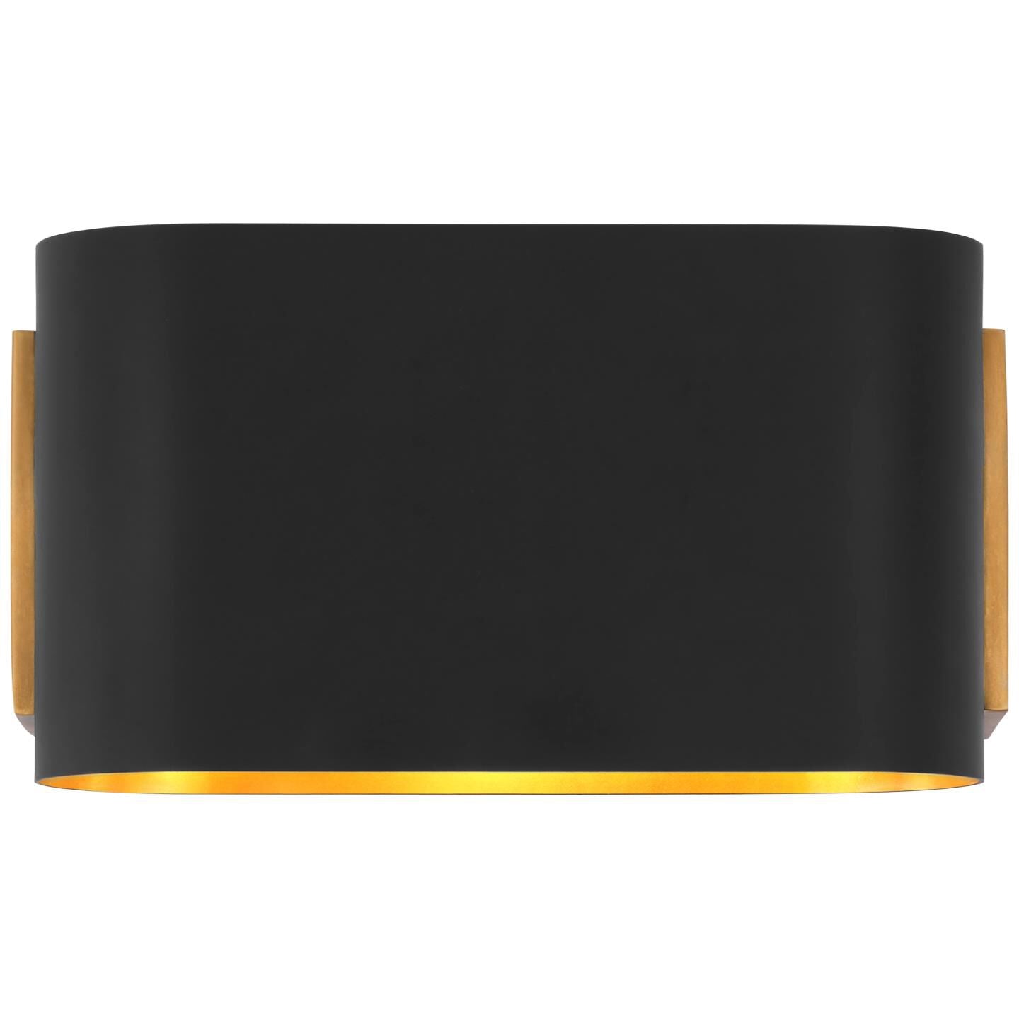 Visual Comfort Signature Collection AERIN Nella 11 Inch LED Wall Sconce Nella - ARN 2442HAB-BLK - Art Deco