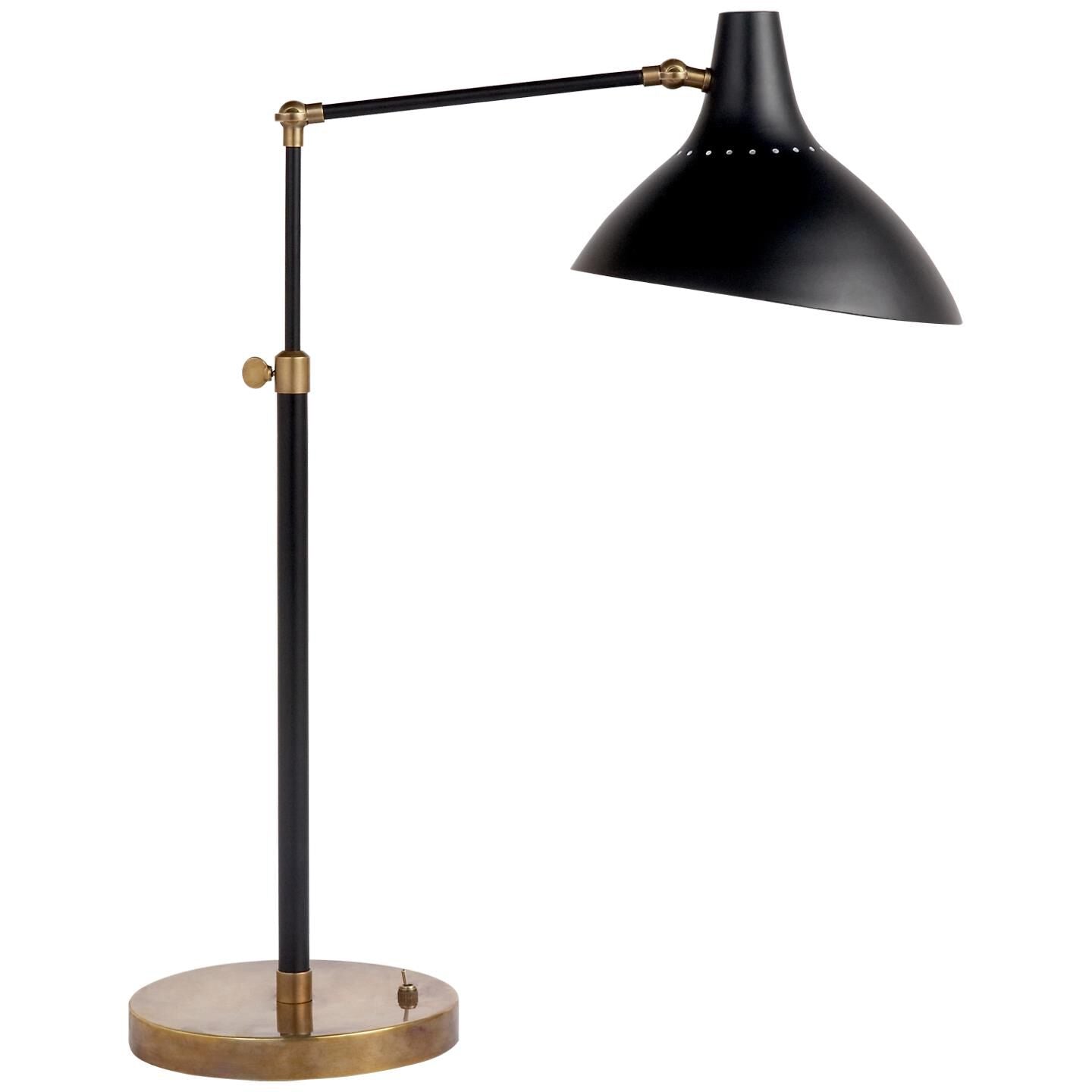 Visual Comfort Signature Collection AERIN Charlton 17 Inch Desk Lamp Charlton - ARN 3006BLK - Mid-Century Modern