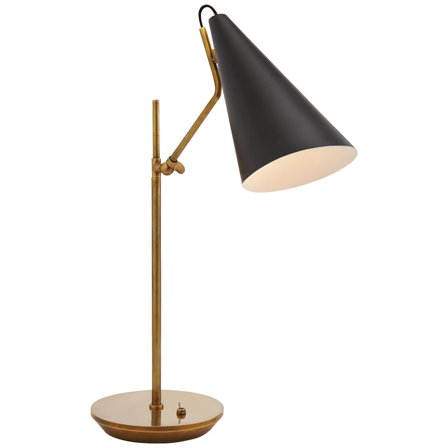 Visual Comfort Signature Collection AERIN Clemente 20 Inch Desk Lamp Clemente - ARN 3010HAB-BLK - Mid-Century Modern