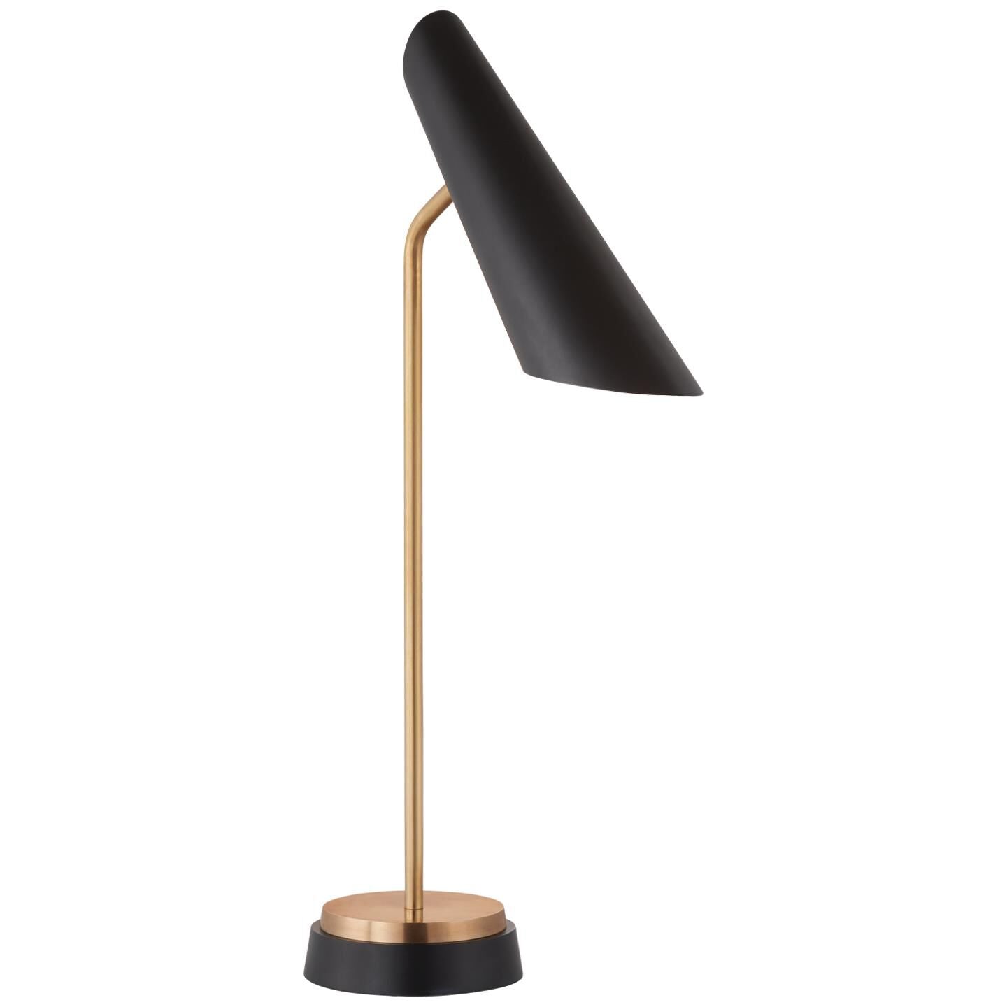 Visual Comfort Signature Collection AERIN Franca 26 Inch Desk Lamp Franca - ARN 3401HAB-BLK - Mid-Century Modern