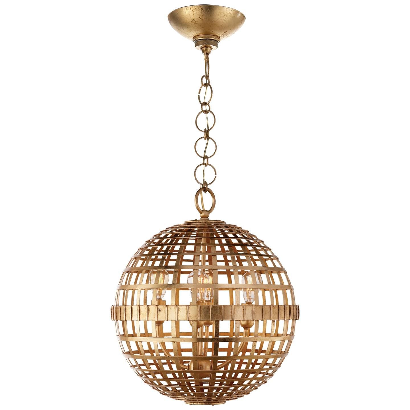 Visual Comfort Signature Collection AERIN Mill 16 Inch Cage Pendant Mill - ARN 5003G - Whimsical