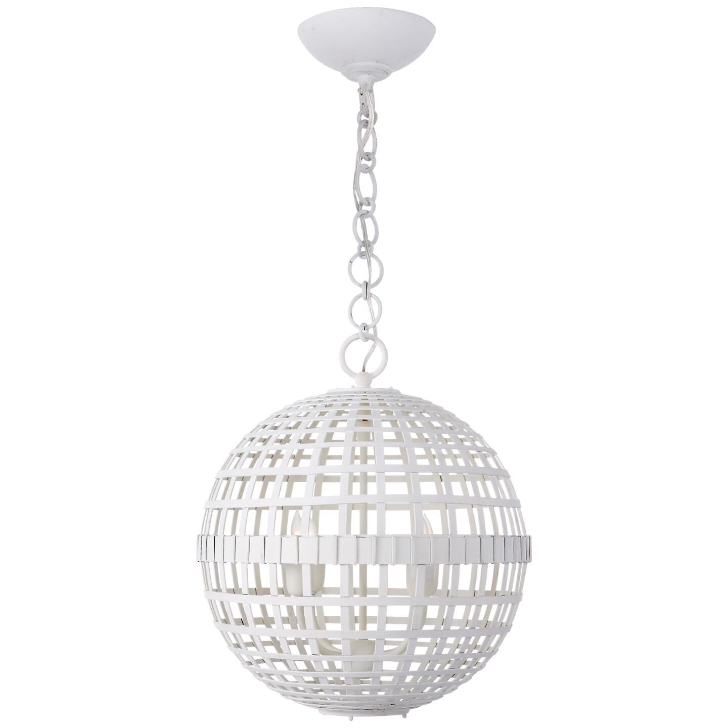 Visual Comfort Signature Collection AERIN Mill 16 Inch Cage Pendant Mill - ARN 5003PW - Whimsical