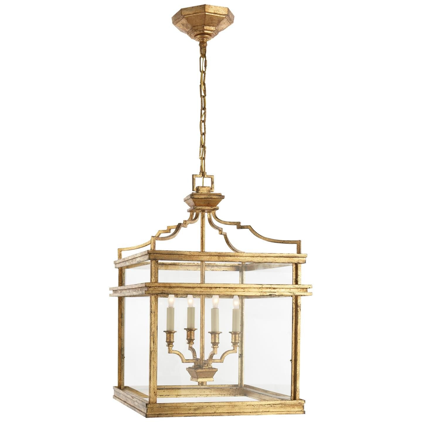 Visual Comfort Signature Collection Chapman & Myers Mykonos 17 Inch Cage Pendant Mykonos - CHC 2161GI - Transitional