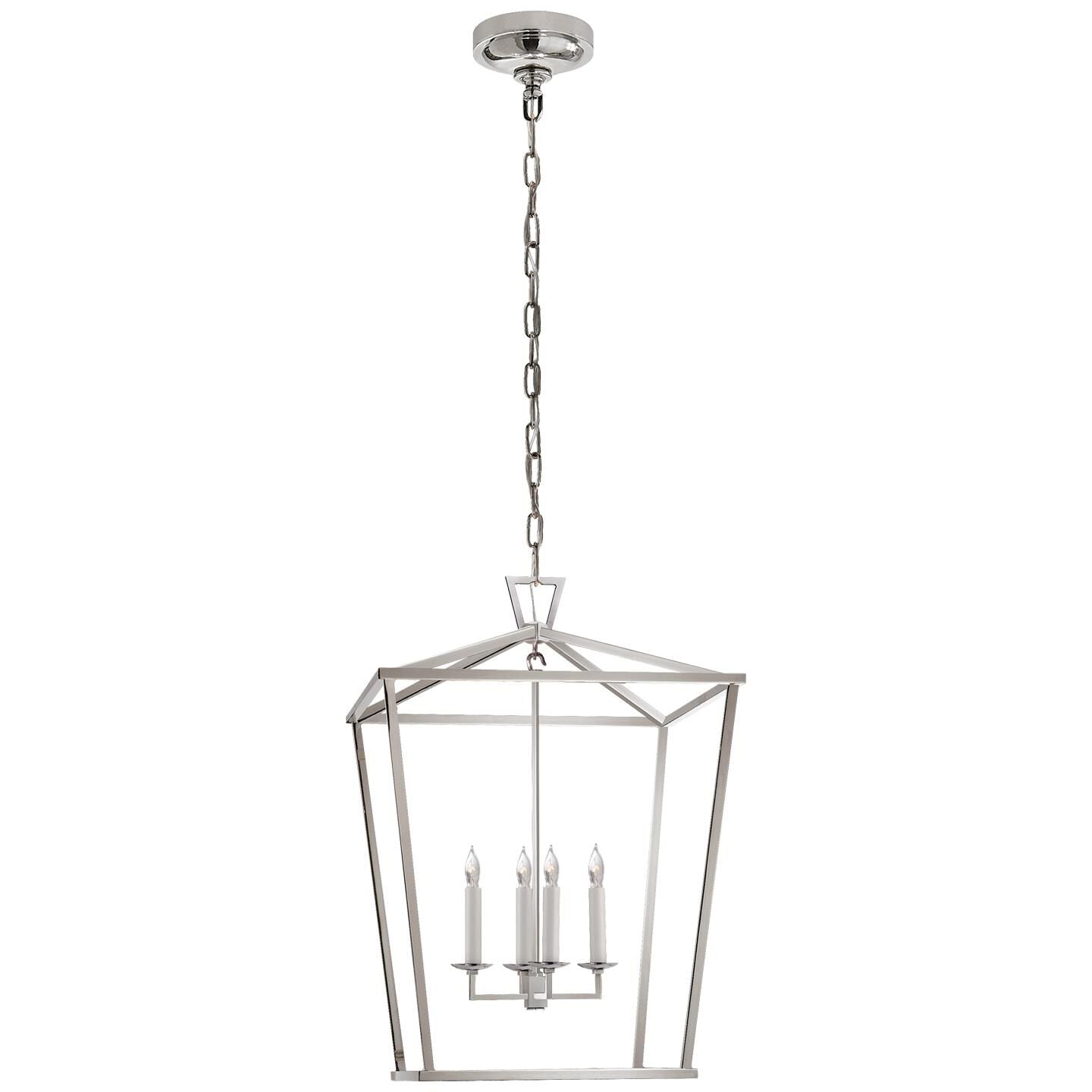 Visual Comfort Signature Collection Chapman & Myers Darlana 17 Inch Cage Pendant Darlana - CHC 2165PN - Transitional