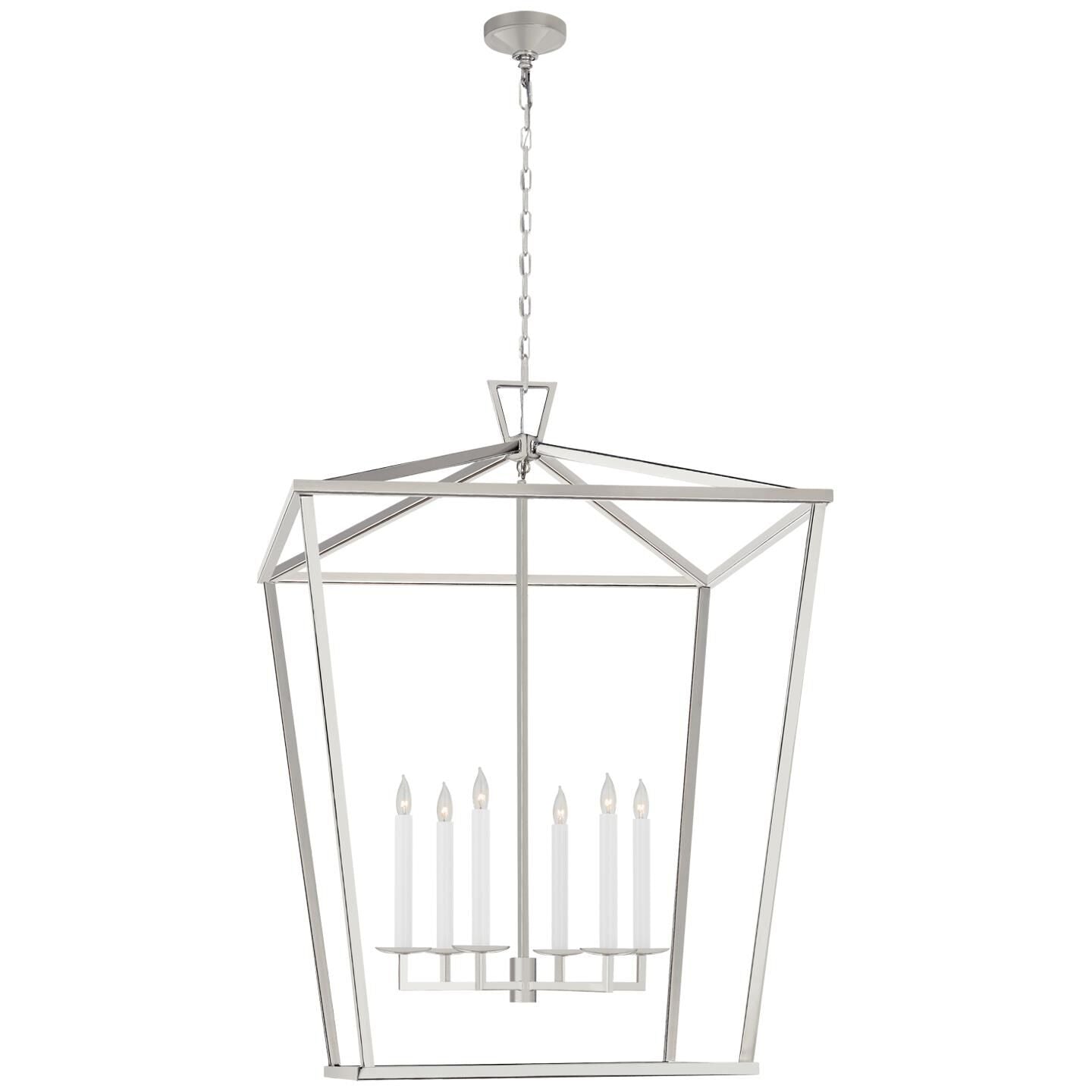 Visual Comfort Signature Collection Chapman & Myers Darlana 36 Inch Cage Pendant Darlana - CHC 2172PN - Transitional