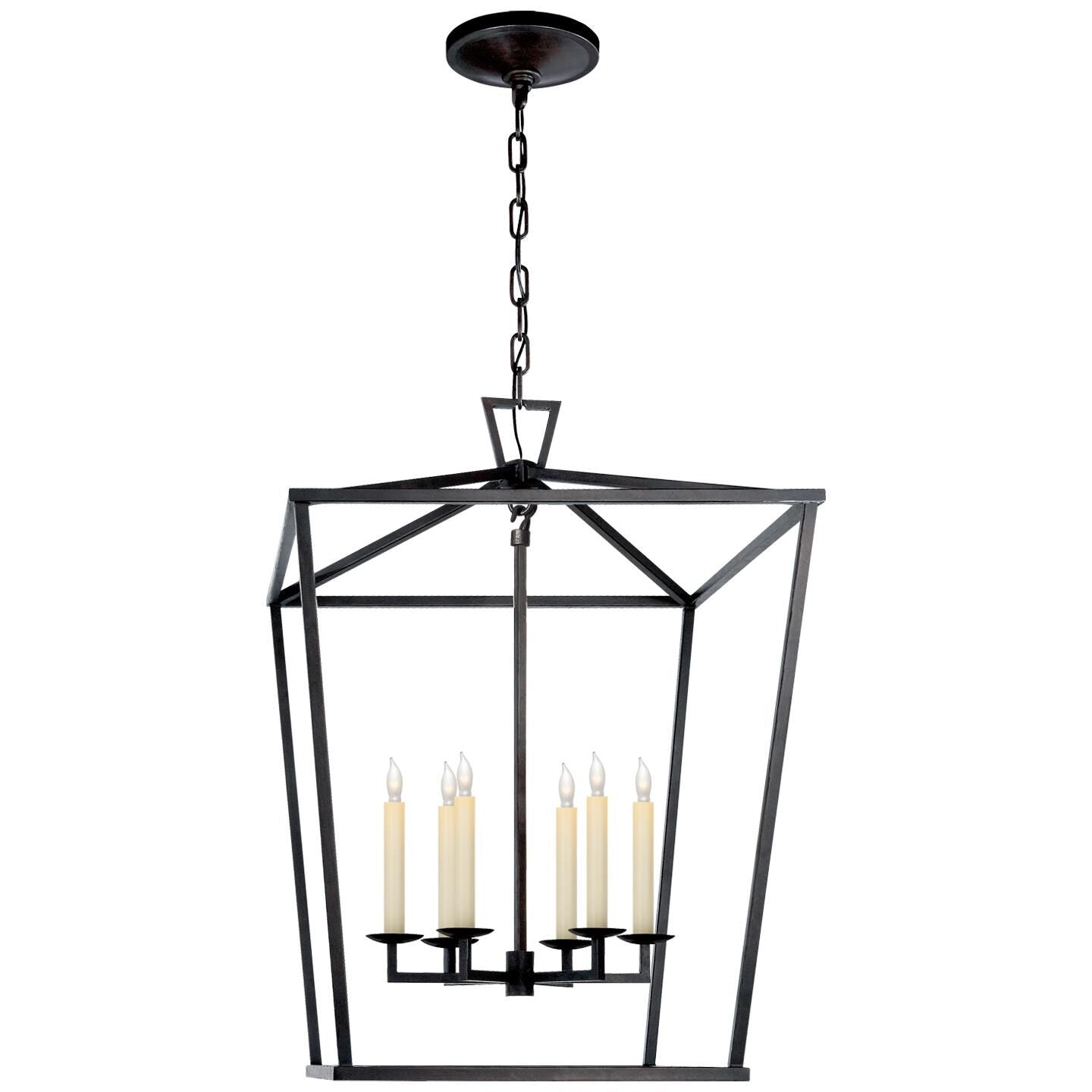 Visual Comfort Signature Collection Chapman & Myers Darlana 24 Inch Cage Pendant Darlana - CHC 2176AI - Transitional
