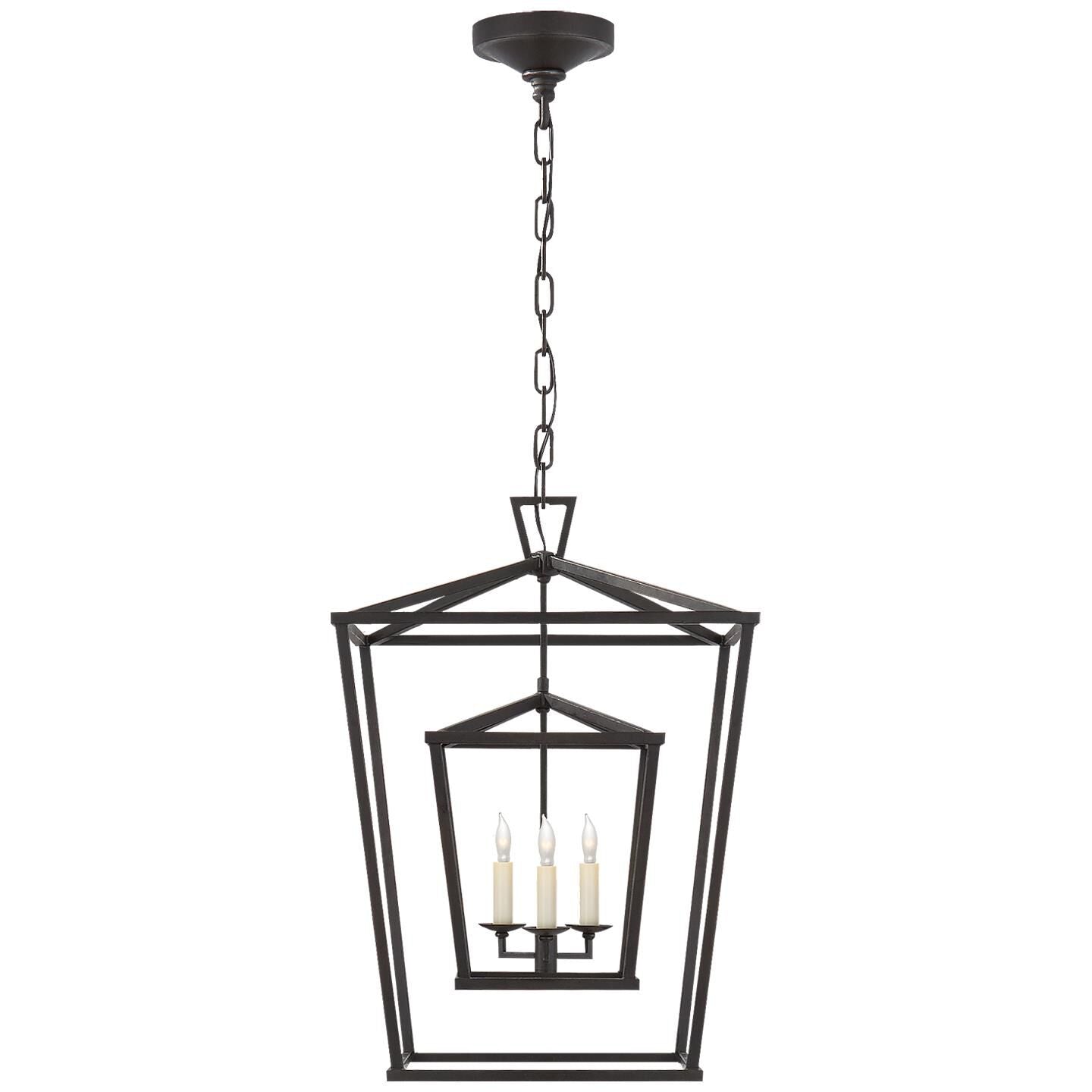Visual Comfort Signature Collection Chapman & Myers Darlana 17 Inch Cage Pendant Darlana - CHC 2178AI - Transitional