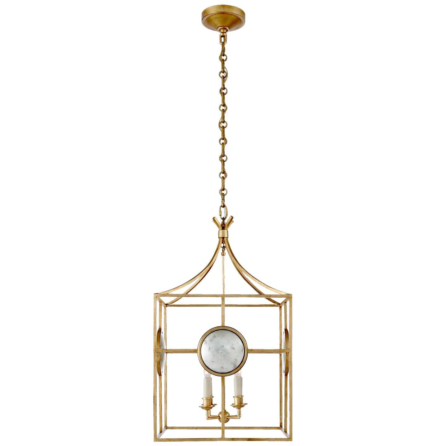 Visual Comfort Signature Collection Chapman & Myers Gramercy 17 Inch Cage Pendant Gramercy - CHC 2186GI - Art Deco