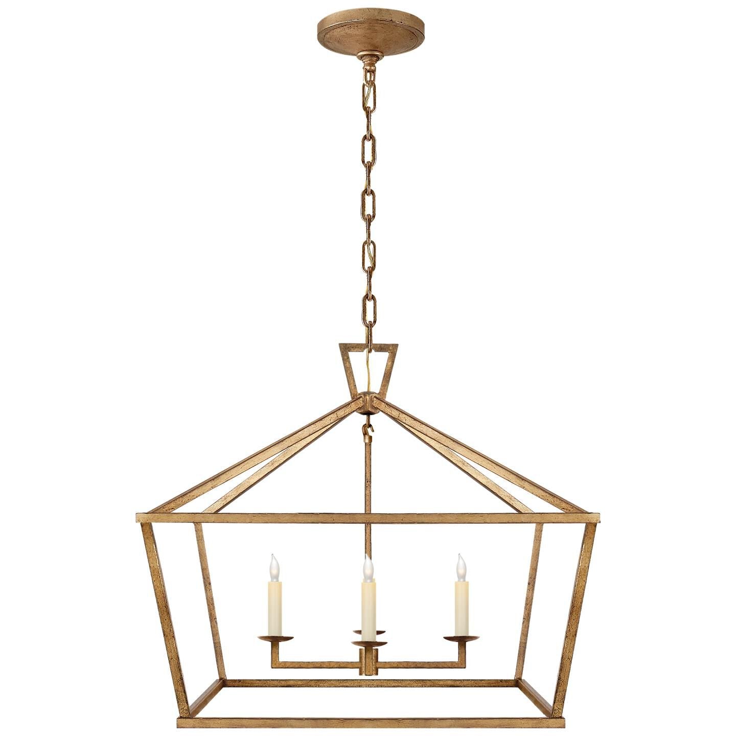 Visual Comfort Signature Collection Chapman & Myers Darlana 28 Inch Cage Pendant Darlana - CHC 2187GI - Transitional