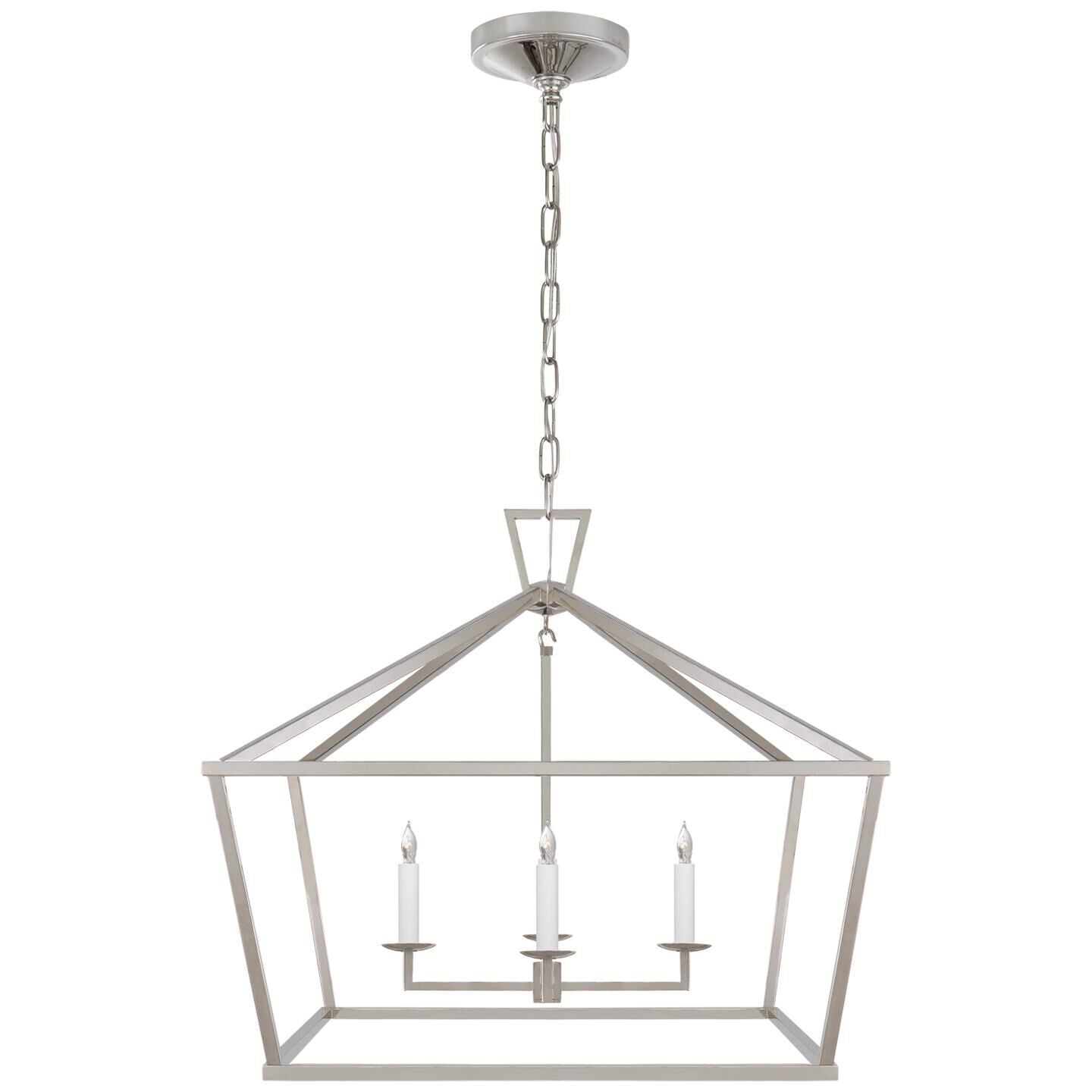 Visual Comfort Signature Collection Chapman & Myers Darlana 28 Inch Cage Pendant Darlana - CHC 2187PN - Transitional